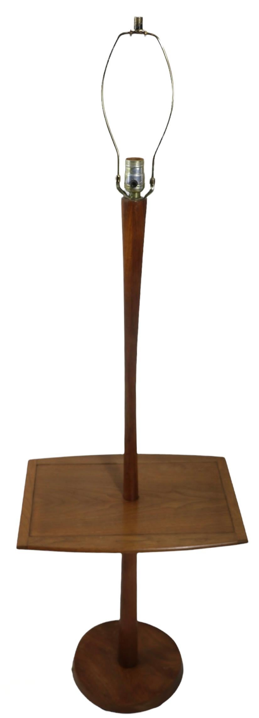 Teak Mid Century Lamp Table by Laurel Lamp Mfg. Co. For Sale
