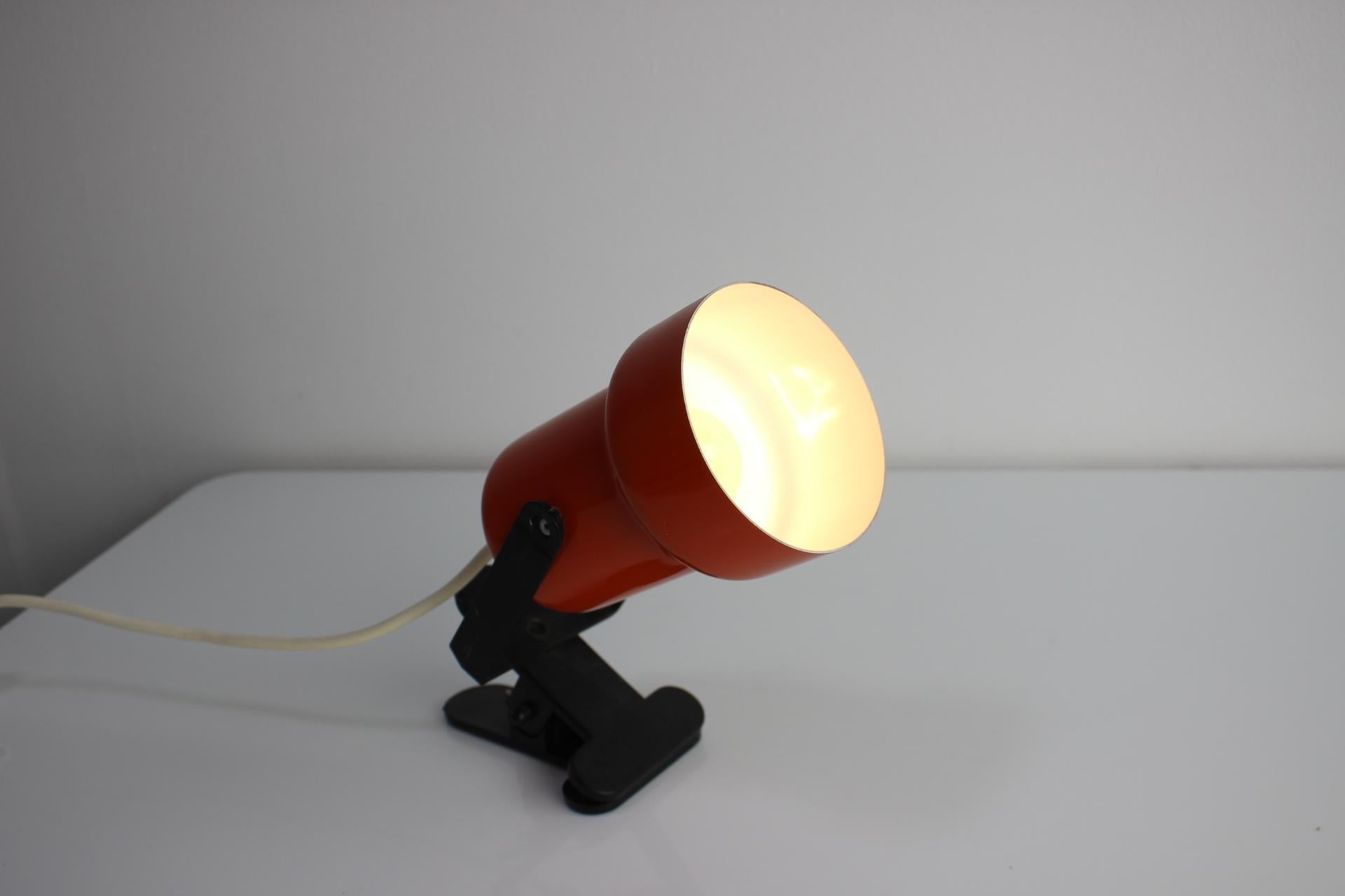 Mid-Century Lamp with Clip, 1970's For Sale 1