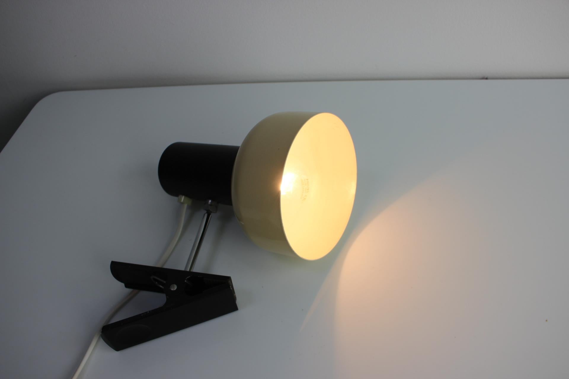 Mid-Century Lamp with Clip by Napako, 1970's For Sale 3