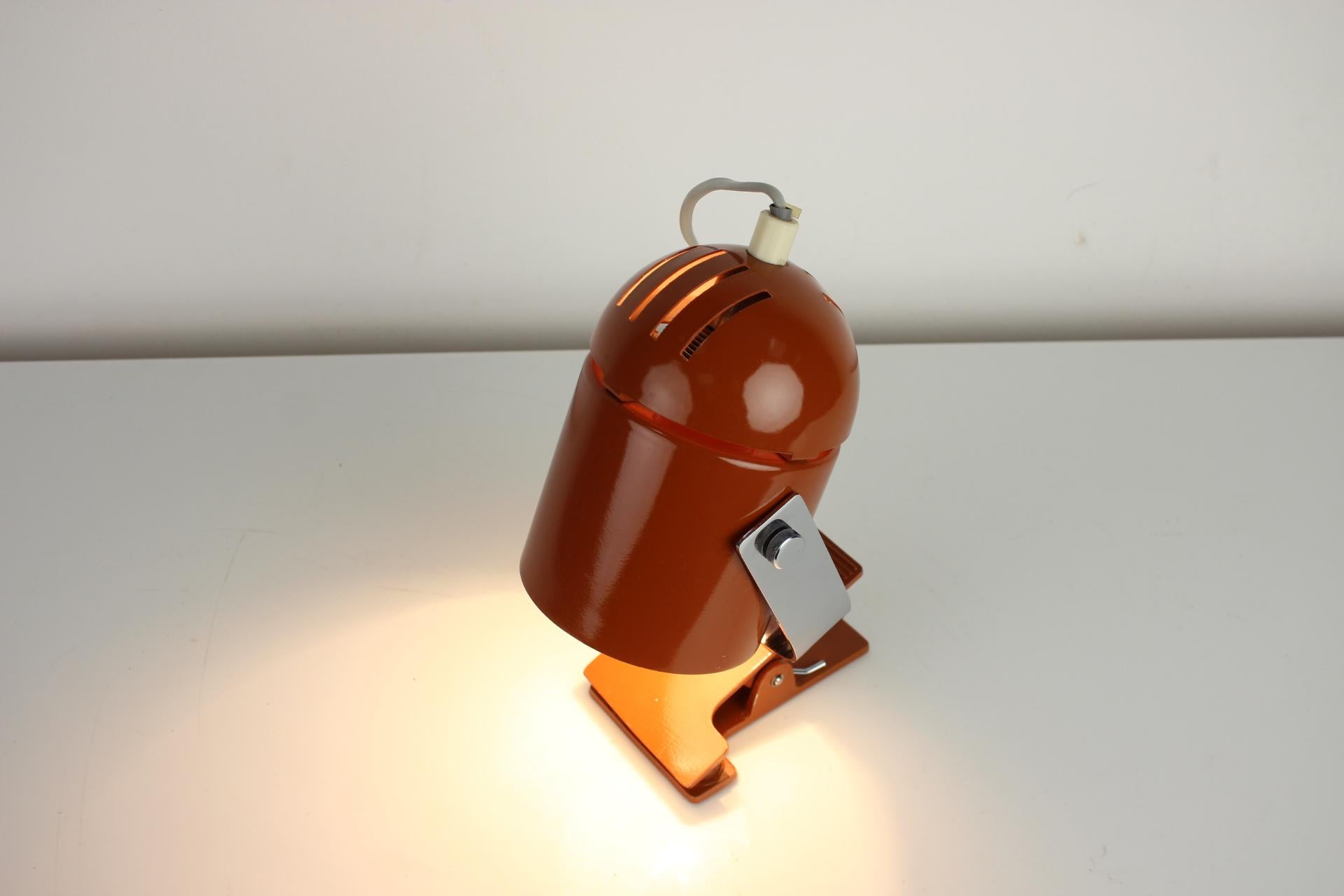 Mid-Century Lamp with Clip Designed by Stanislav Indra, 1970's For Sale 4