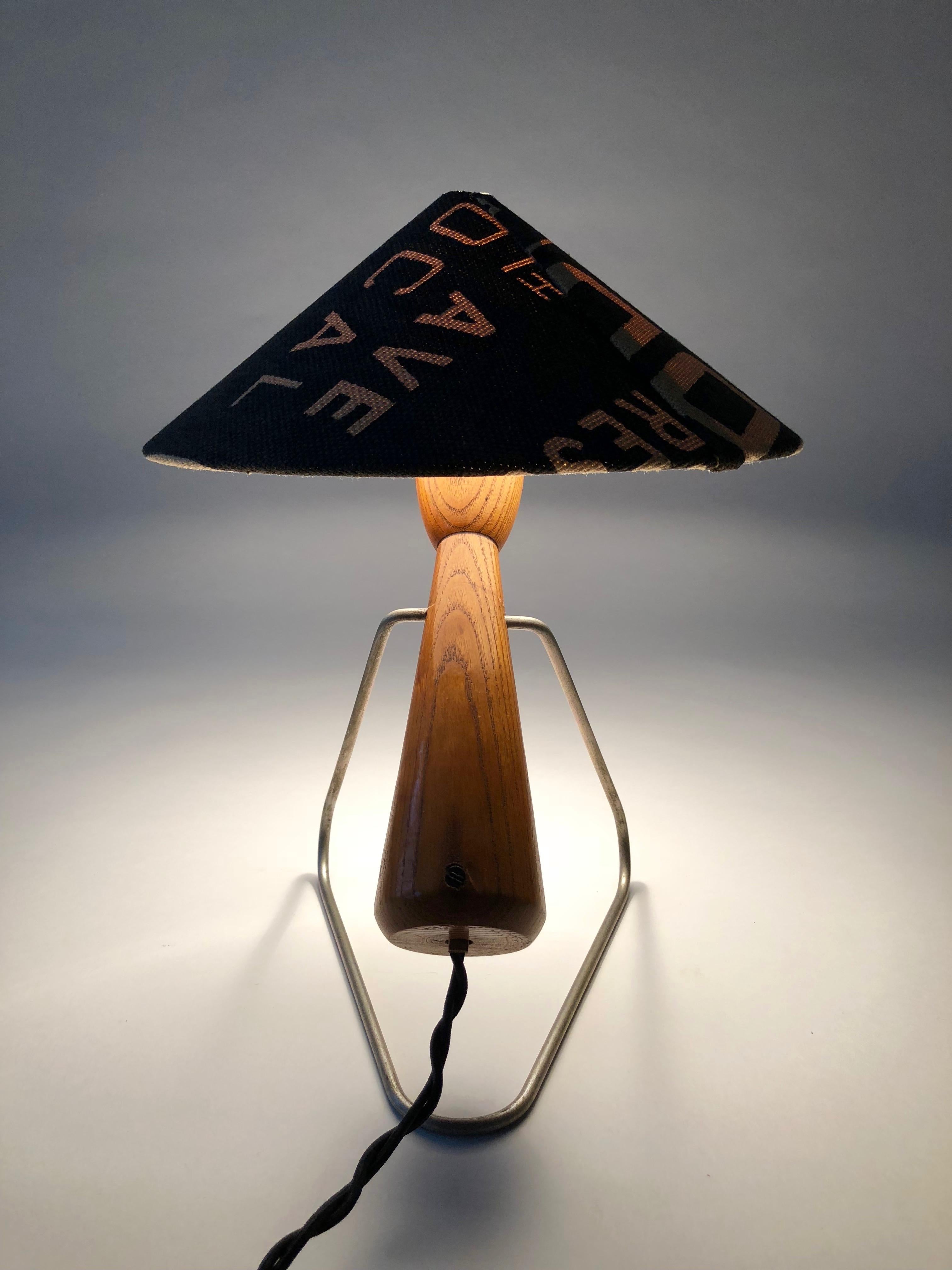 Midcentury Lamp with Shade in Martin Andrew Linen 3