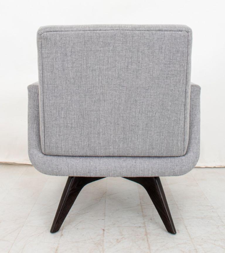 American Mid Century Landon Swivel Chair For Sale