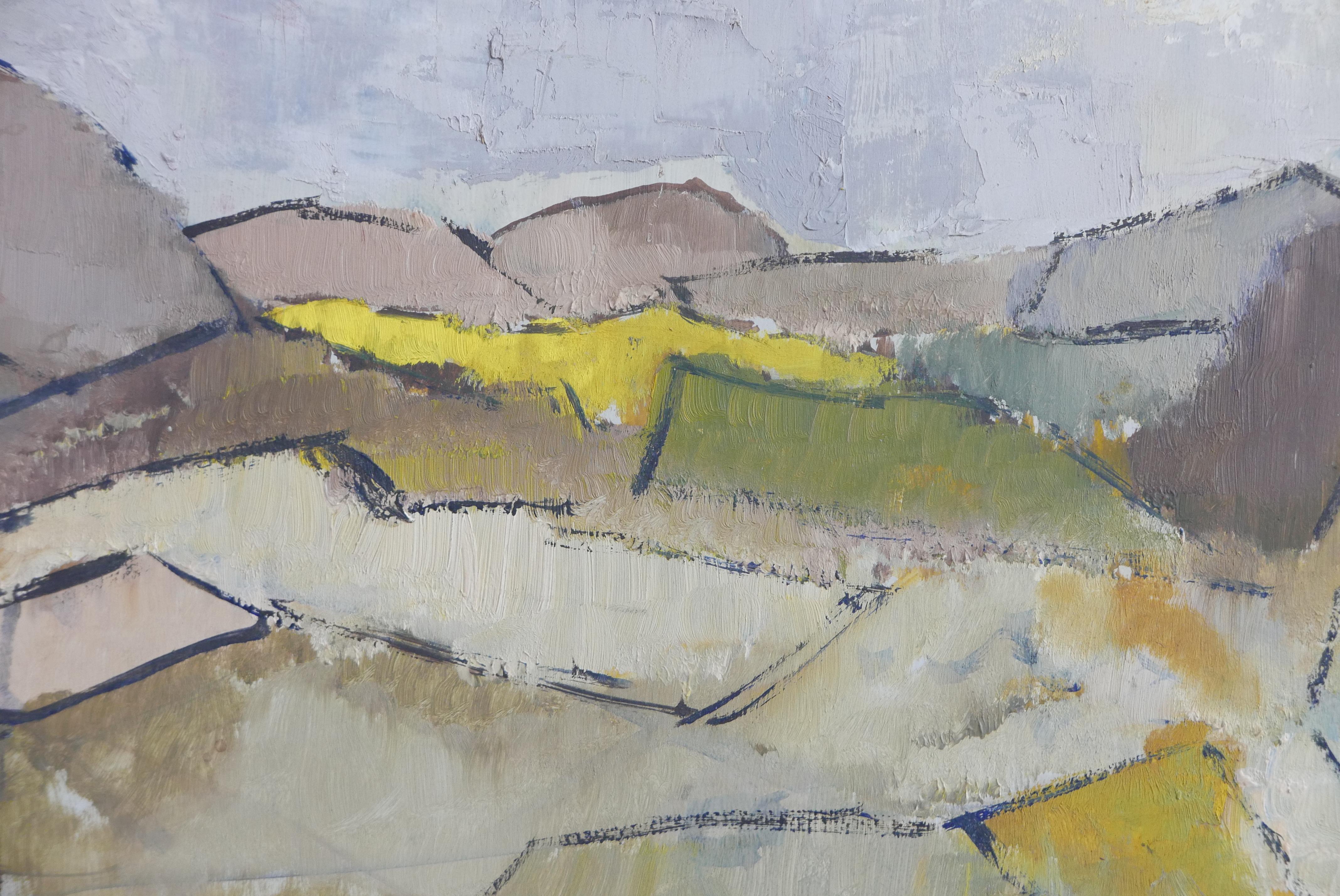 mid century landscape painting