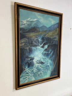 Mid Century Landscape Painting De Jong