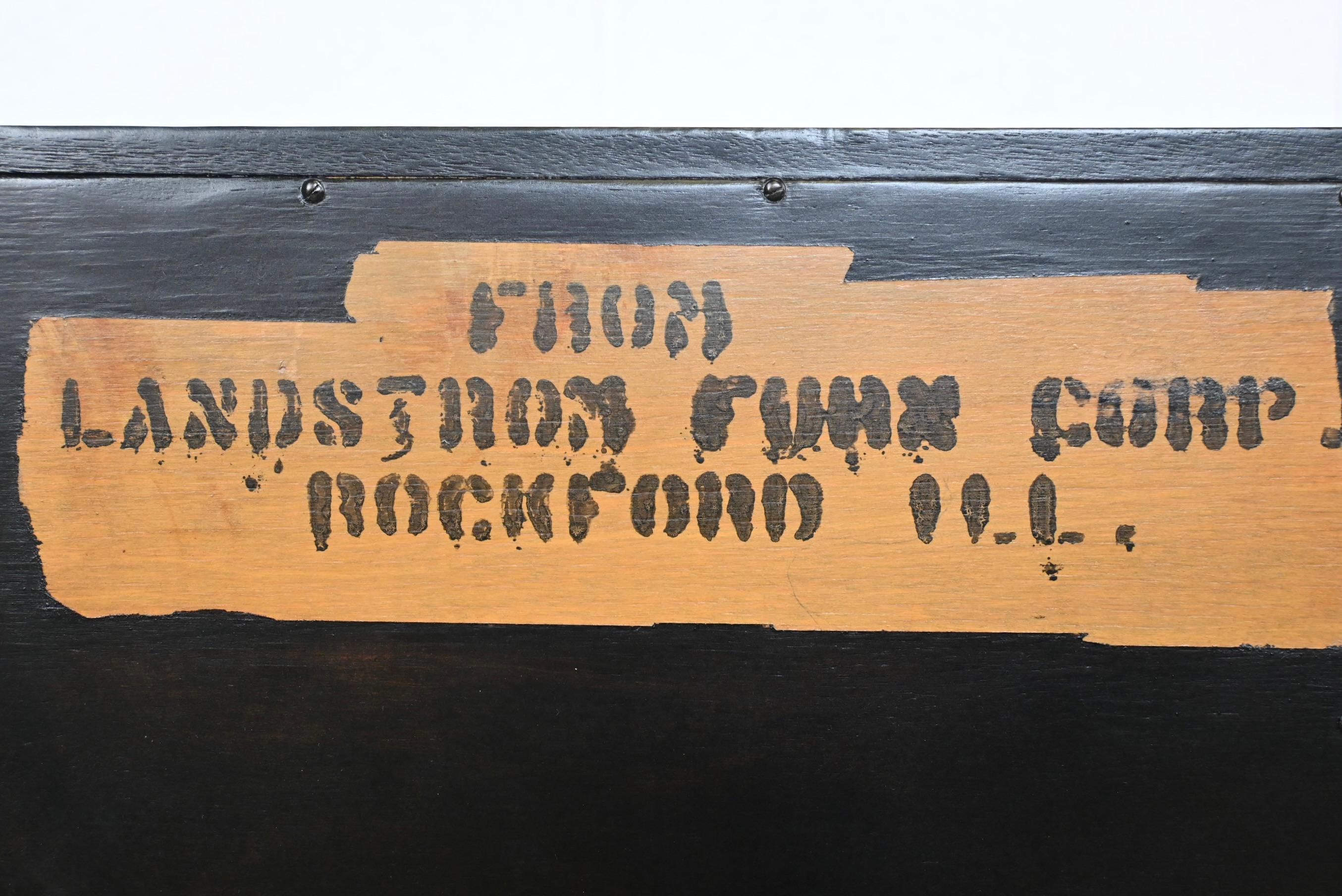 Mid Century Landstrom Ebonized Mahogany Bachelor Chest For Sale 6