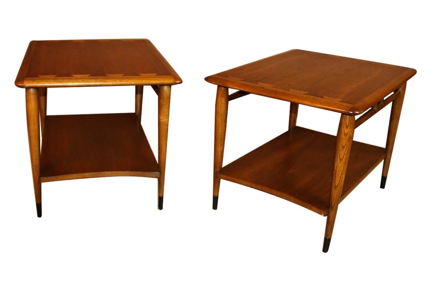 Midcentury Lane Acclaim Dovetail End Tables, Pair 2