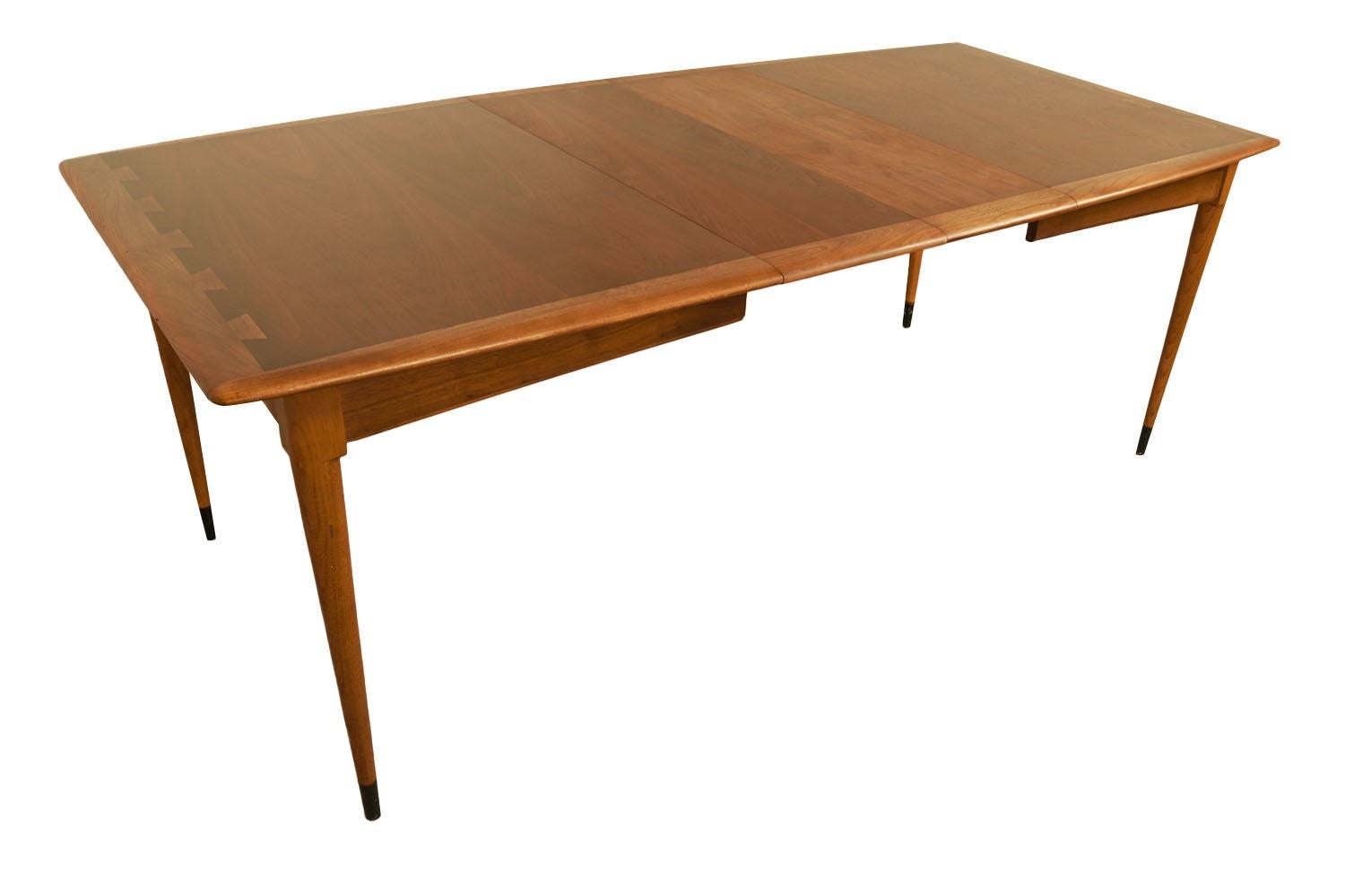 Mid-20th Century Mid-Century Lane Acclaim Dovetail Expandable Dining Table  For Sale