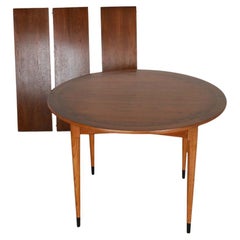 Mid Century Lane Acclaim Expandable Round to Oval Dining Table