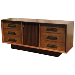 Midcentury Lane Altavista Floating Rosewood and Walnut Credenza Dresser Chest