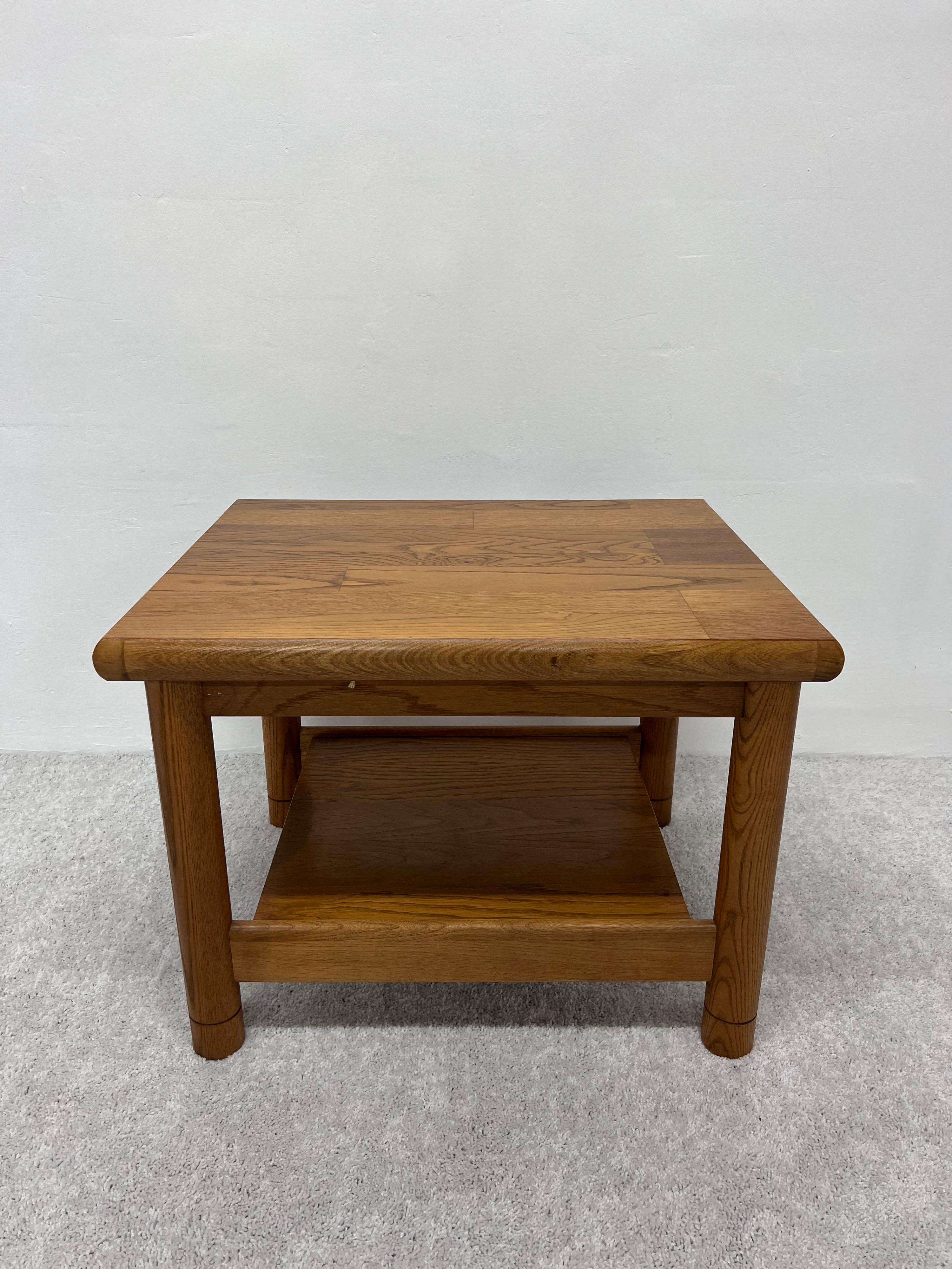 Mid-Century Lane Altavista Oak Side Tables, 1970s - a Pair For Sale 1
