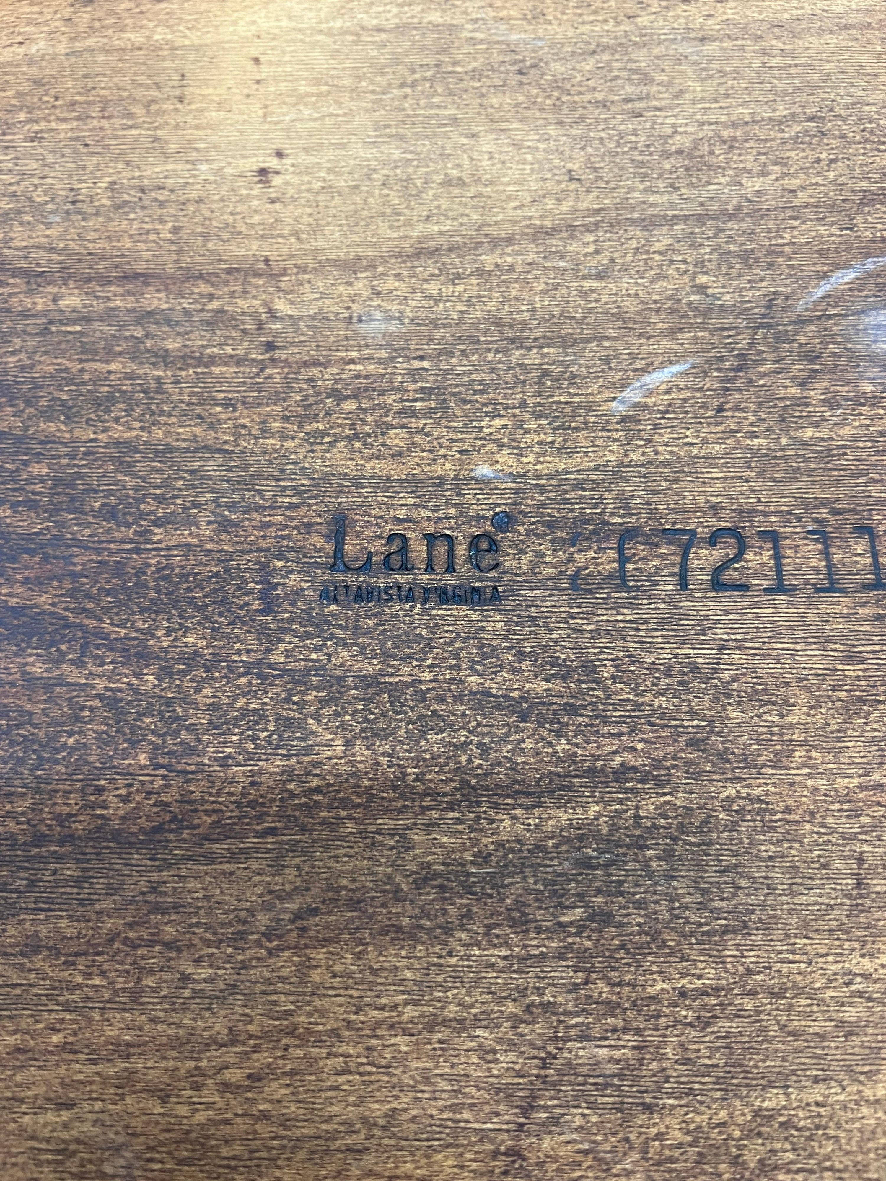 Mid-Century Lane Altavista Oak Side Tables, 1970s - a Pair For Sale 2