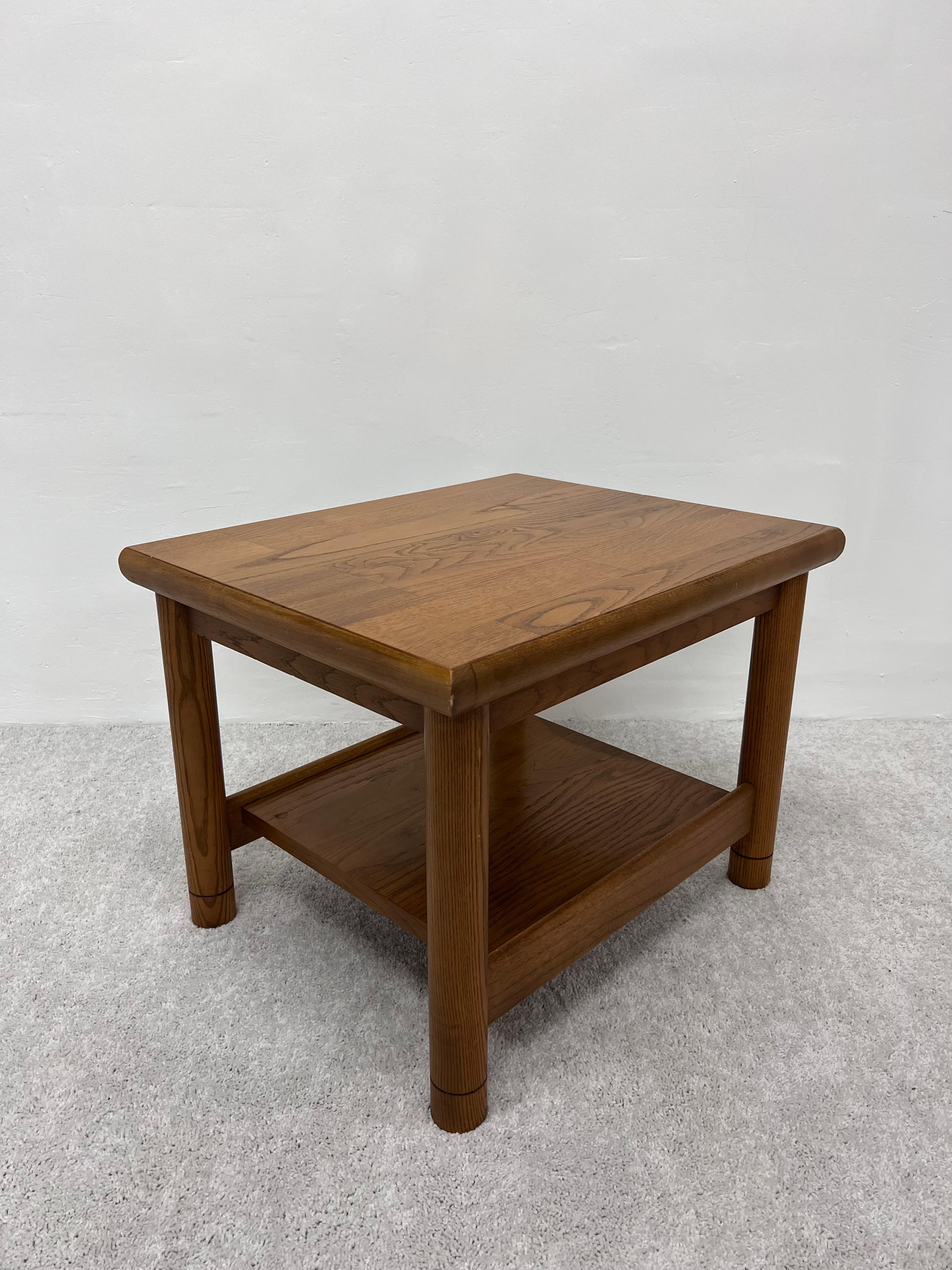 American Mid-Century Lane Altavista Oak Side Tables, 1970s - a Pair For Sale