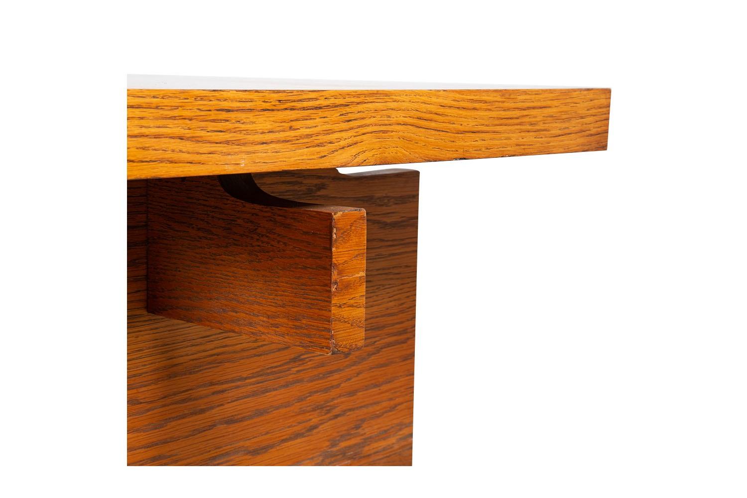 Mid-Century Lane's Brutalist Couchtisch Bank im Angebot 3