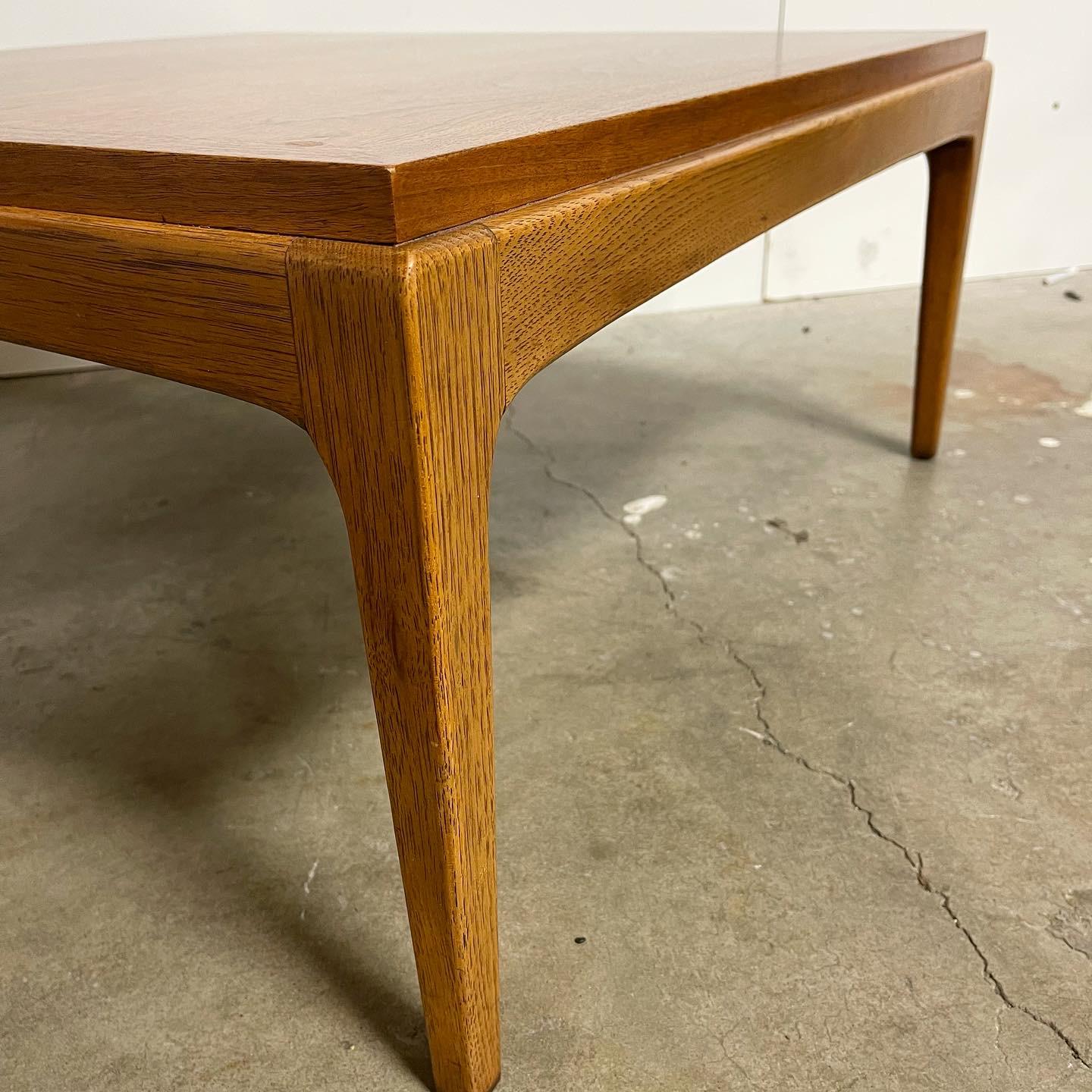 Shipping is included in the price of this item! 
Mid Century Square coffee table by Lane. Out of their Rhythm line. Incredible condition table. Original owner and very well taken care of! Walnut build and sturdy. Ready for all your cocktails and