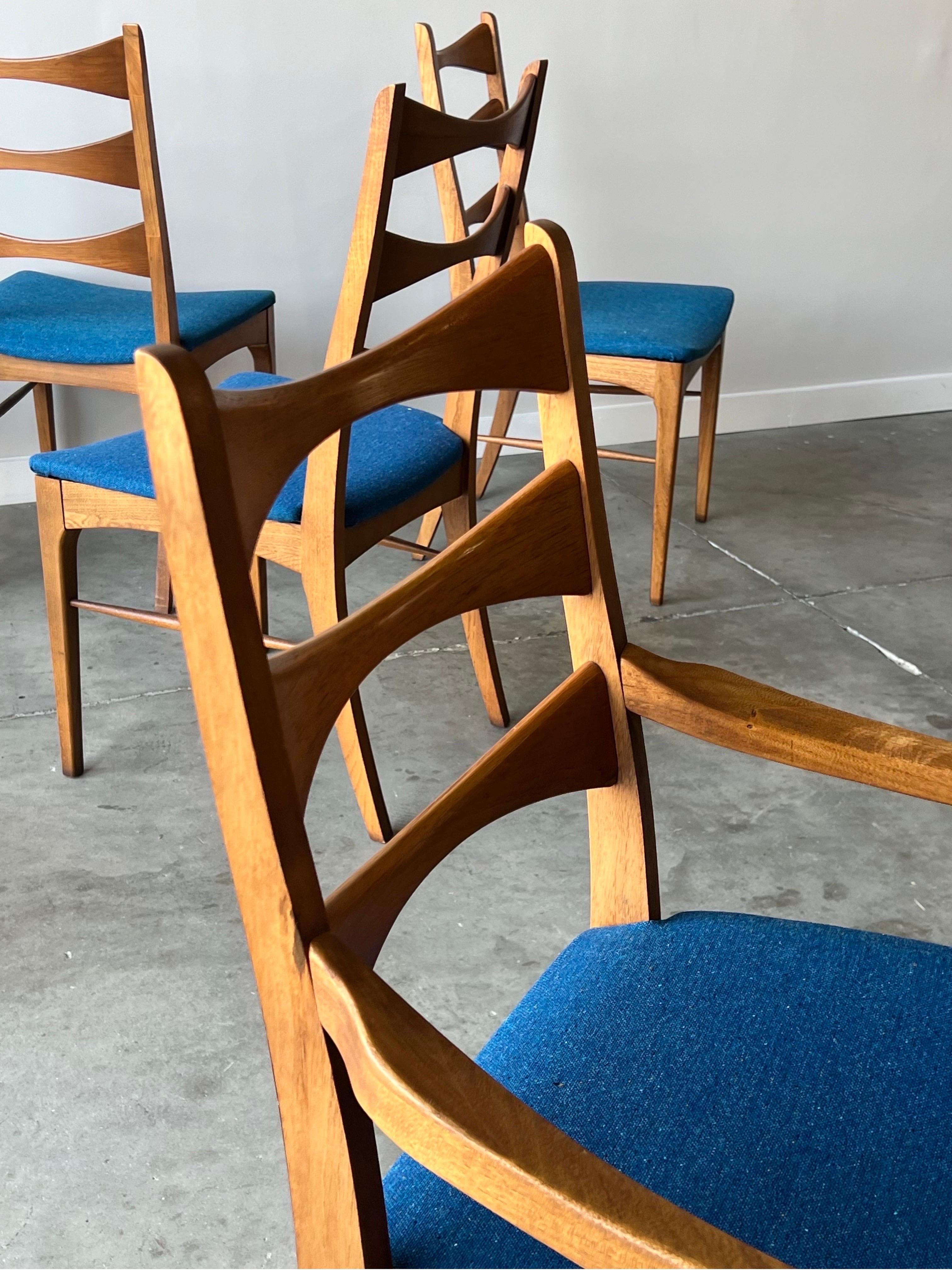 Mid-20th Century Mid-Century Lane Rhythm Dining Chairs - Set of Eight For Sale