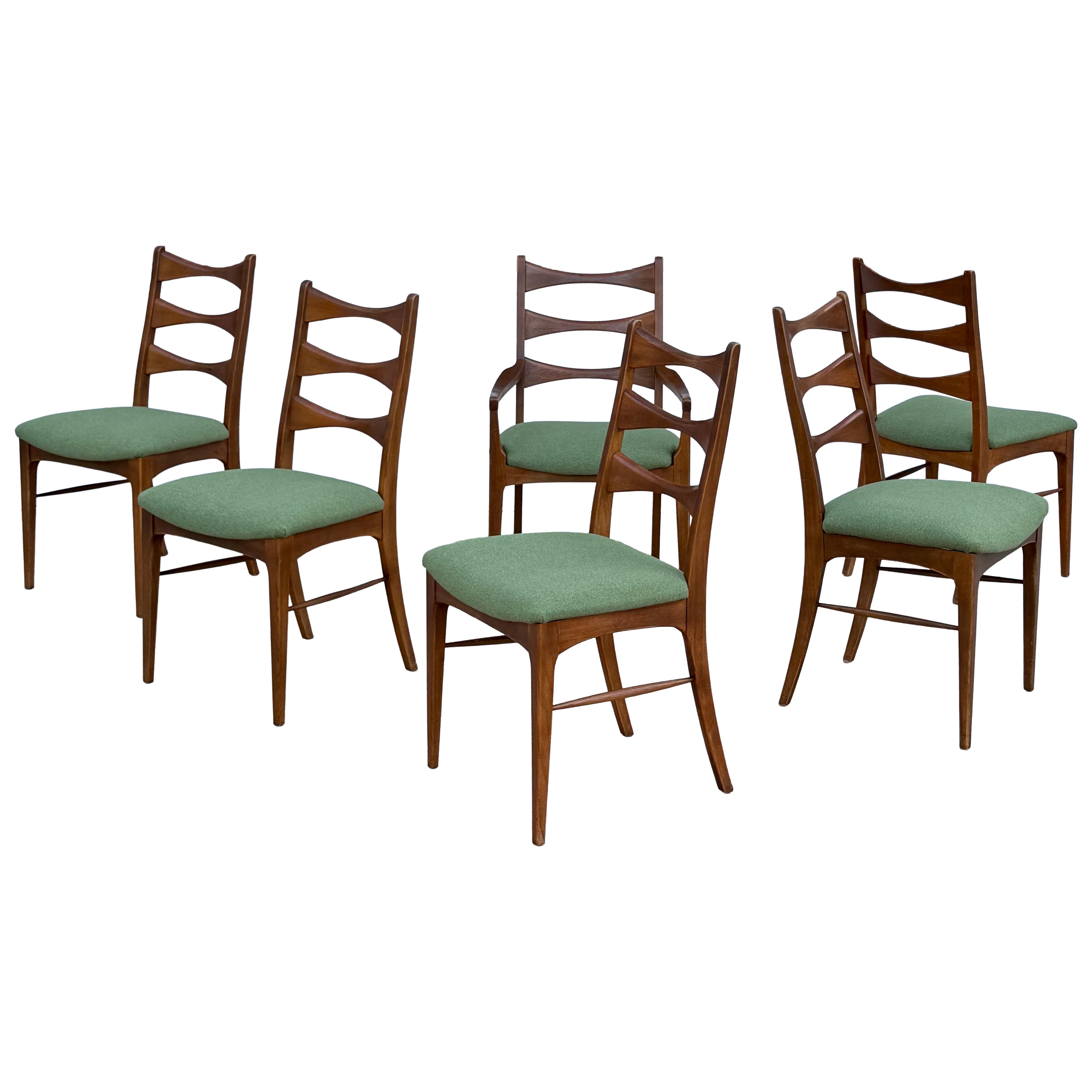 Mid-Century Lane Rhythm Dining Chairs - Set of Six