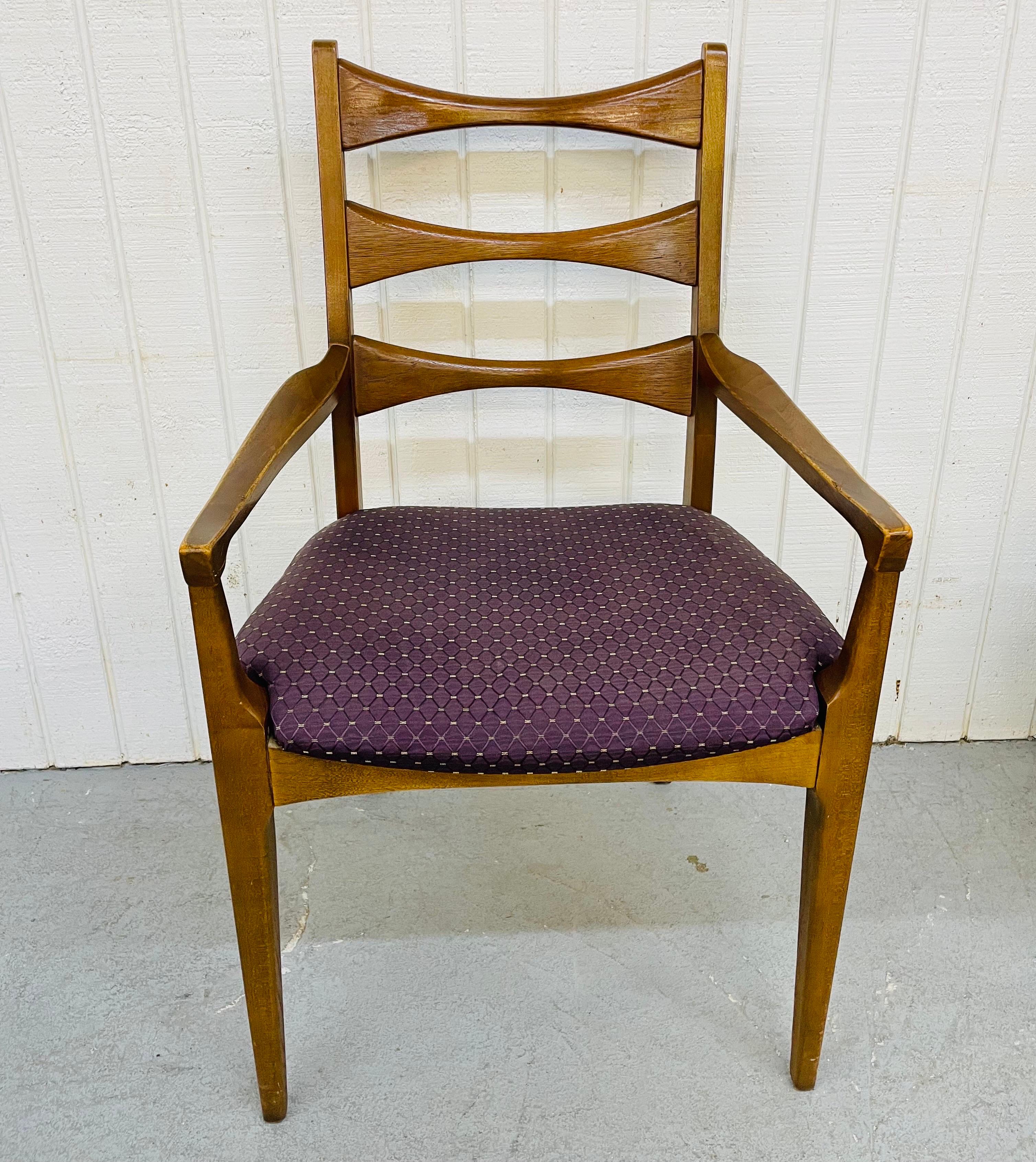Mid-Century Modern Mid-Century Lane Rhythm Walnut Dining Chairs