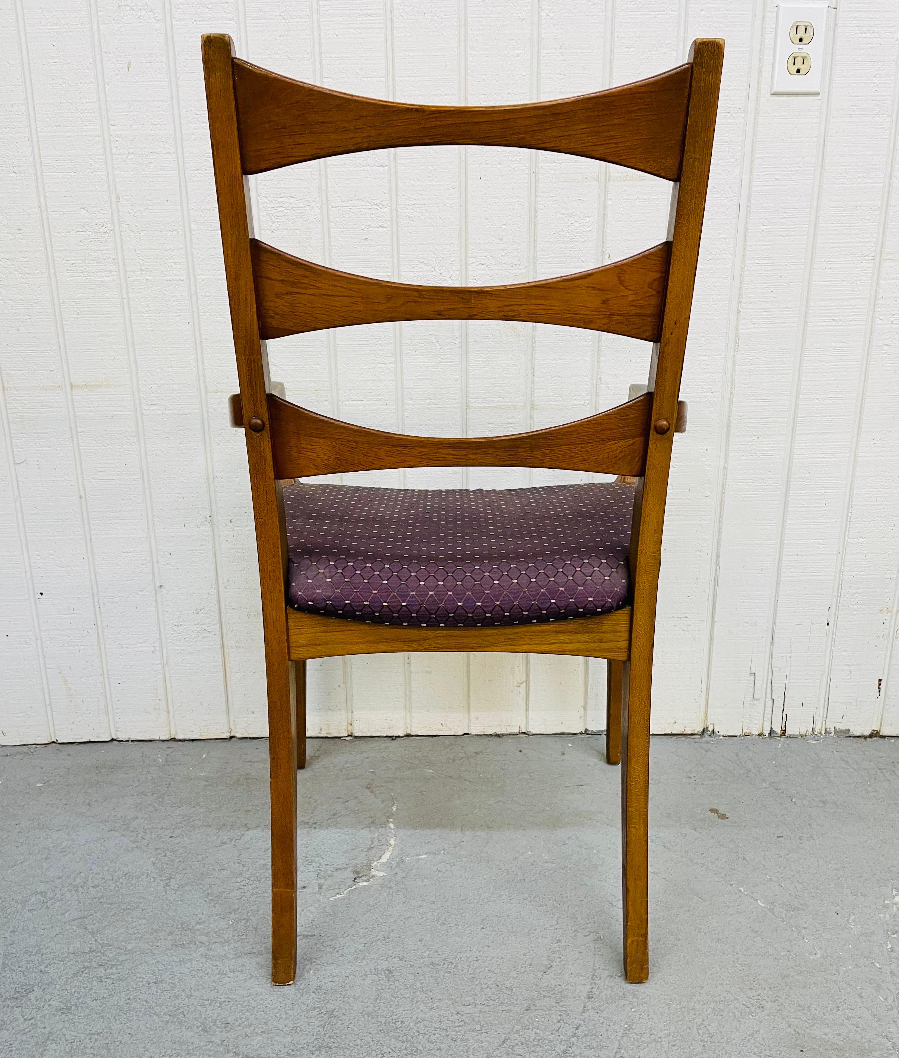 Mid-Century Lane Rhythm Walnut Dining Chairs In Good Condition In Clarksboro, NJ