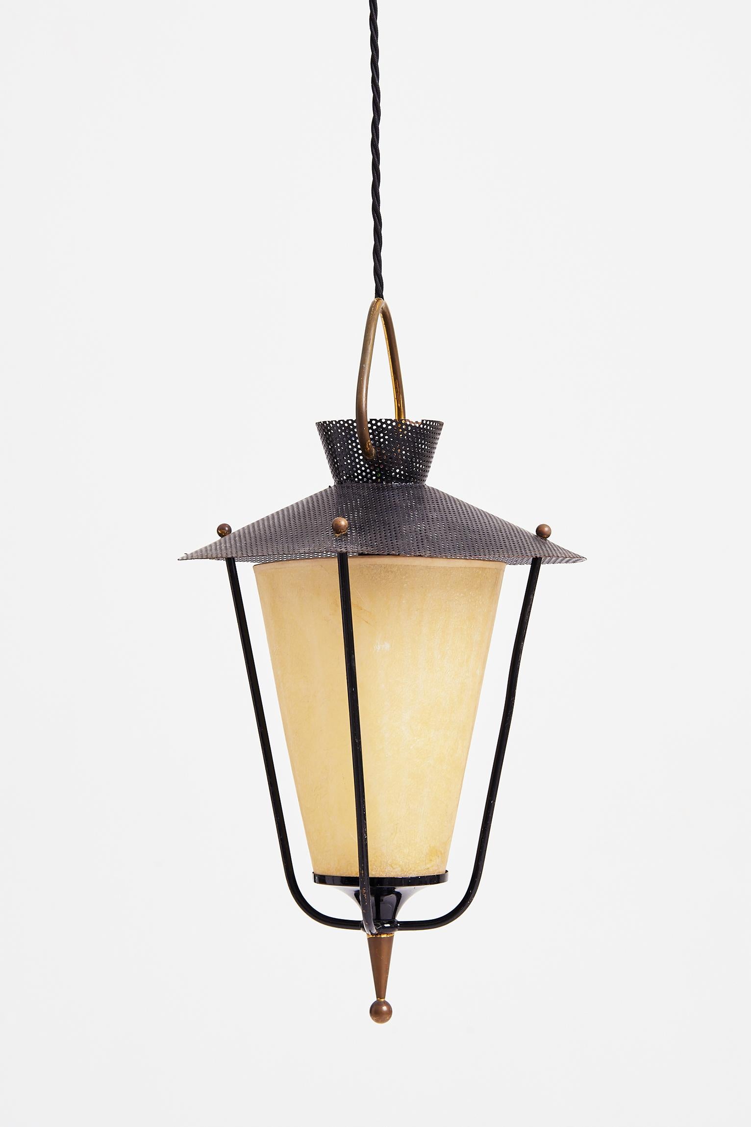 Mid-Century Modern Mid-Century Lantern by Maison Lunel