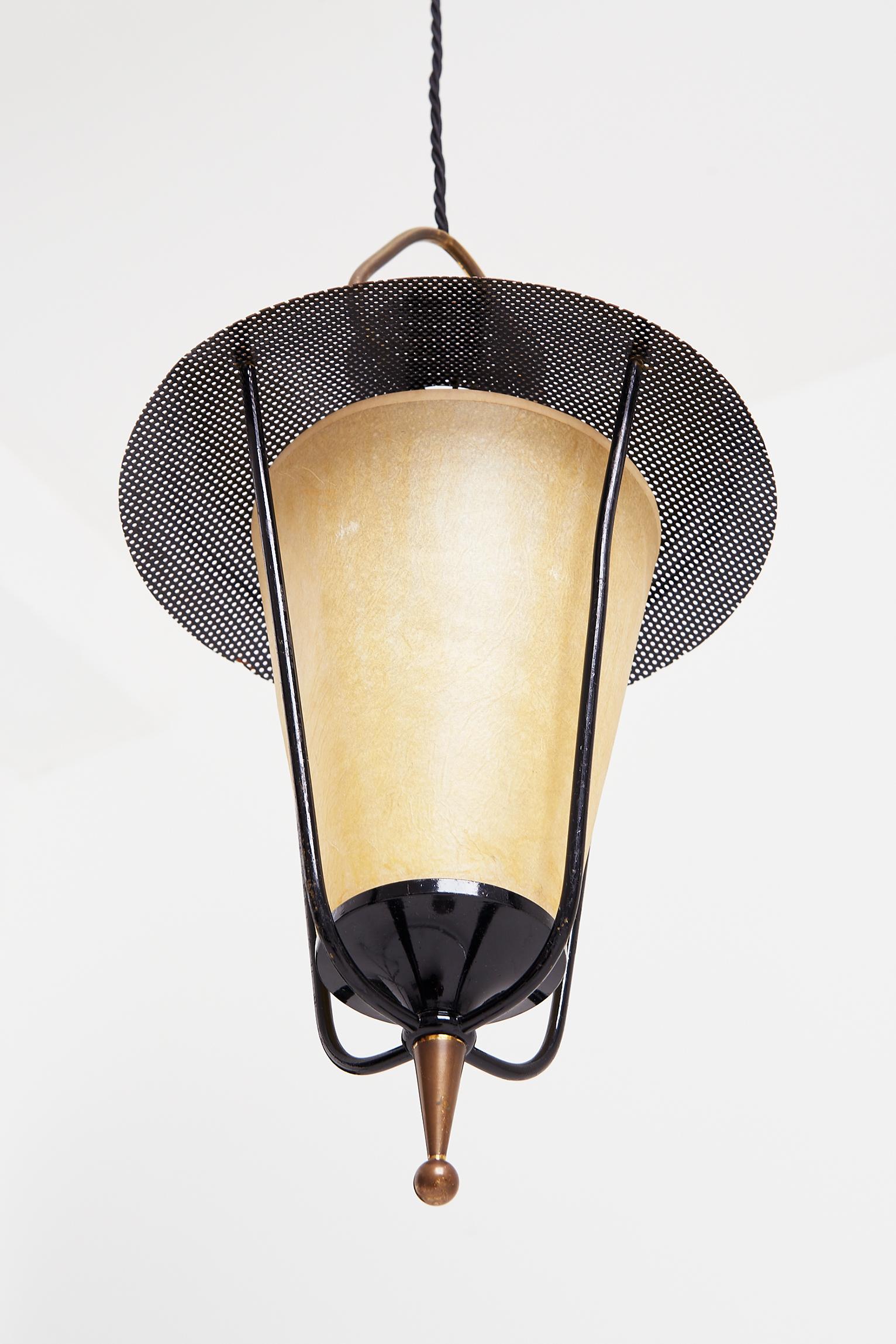 Mid-Century Lantern by Maison Lunel In Good Condition In London, GB