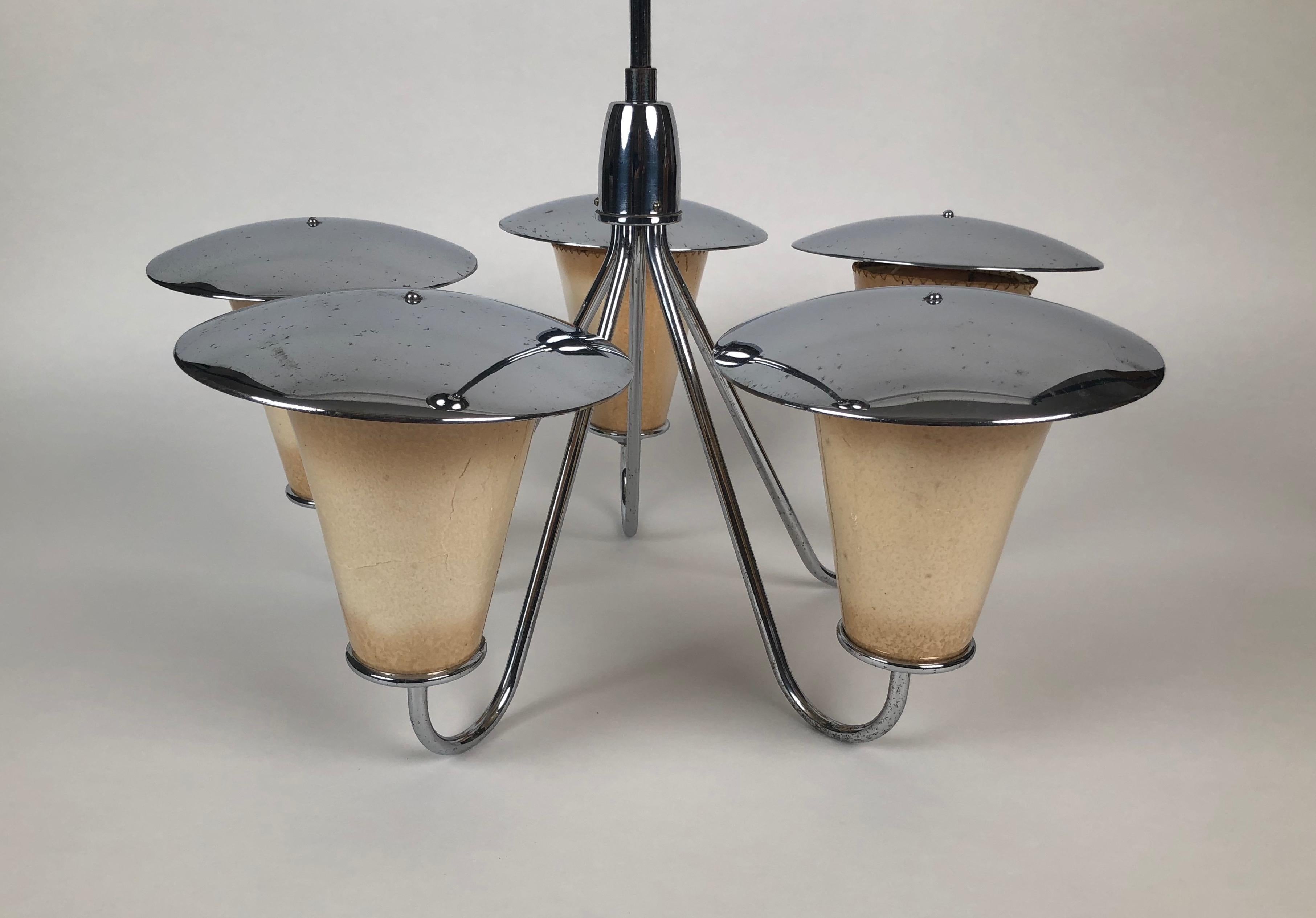 Mid-Century Modern Midcentury Lantern Style Pendant Lamp For Sale