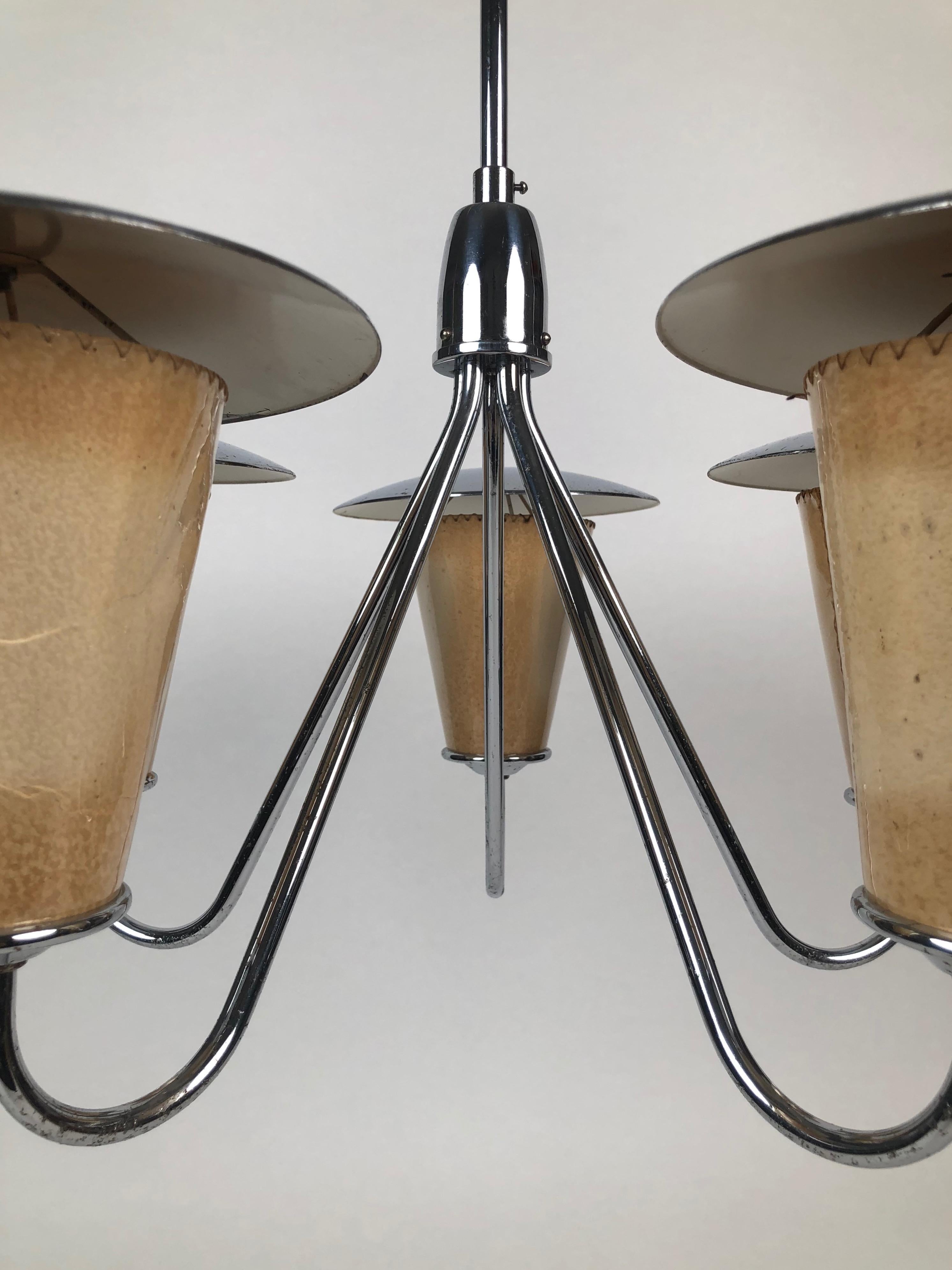 Mid-20th Century Midcentury Lantern Style Pendant Lamp For Sale