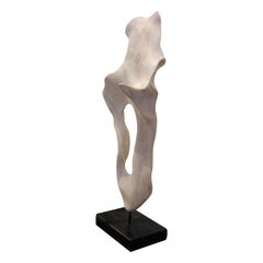 Mid-century Large Abstract White Driftwood Sculpture
