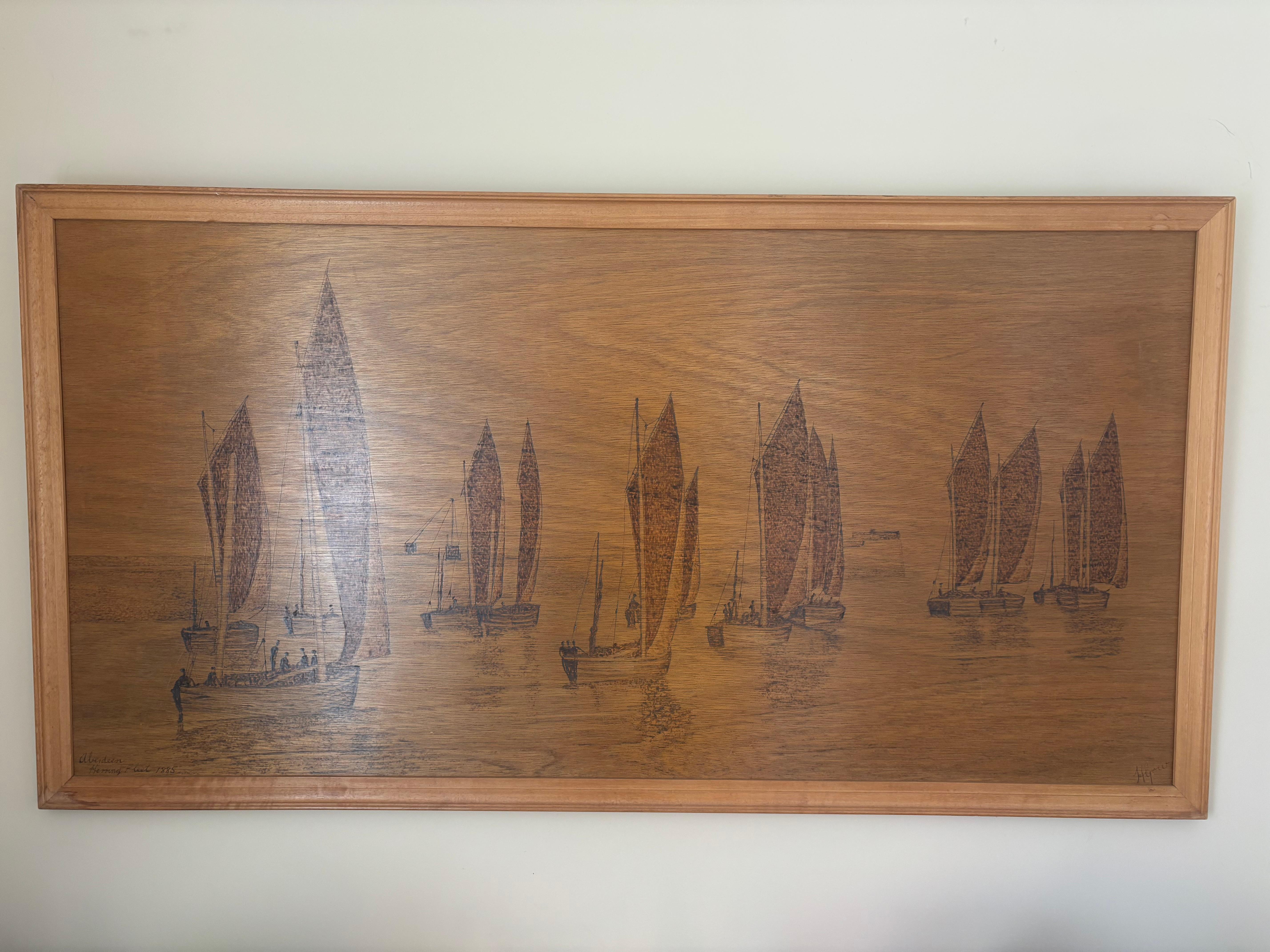 Eine fein geritzte große Darstellung der 