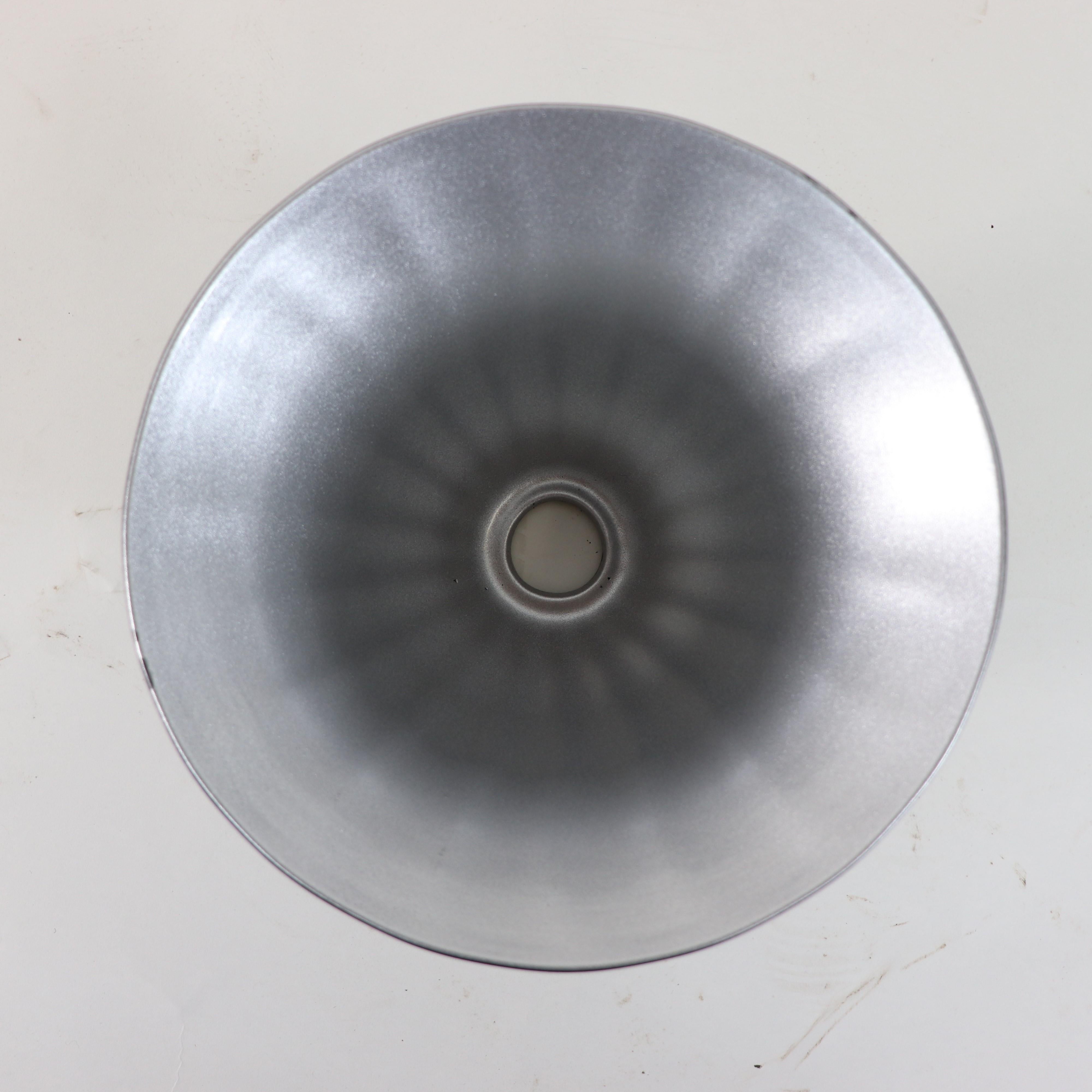 Grande lampadario in vetro di Murano color argento e dorato A. Silver in vendita 11
