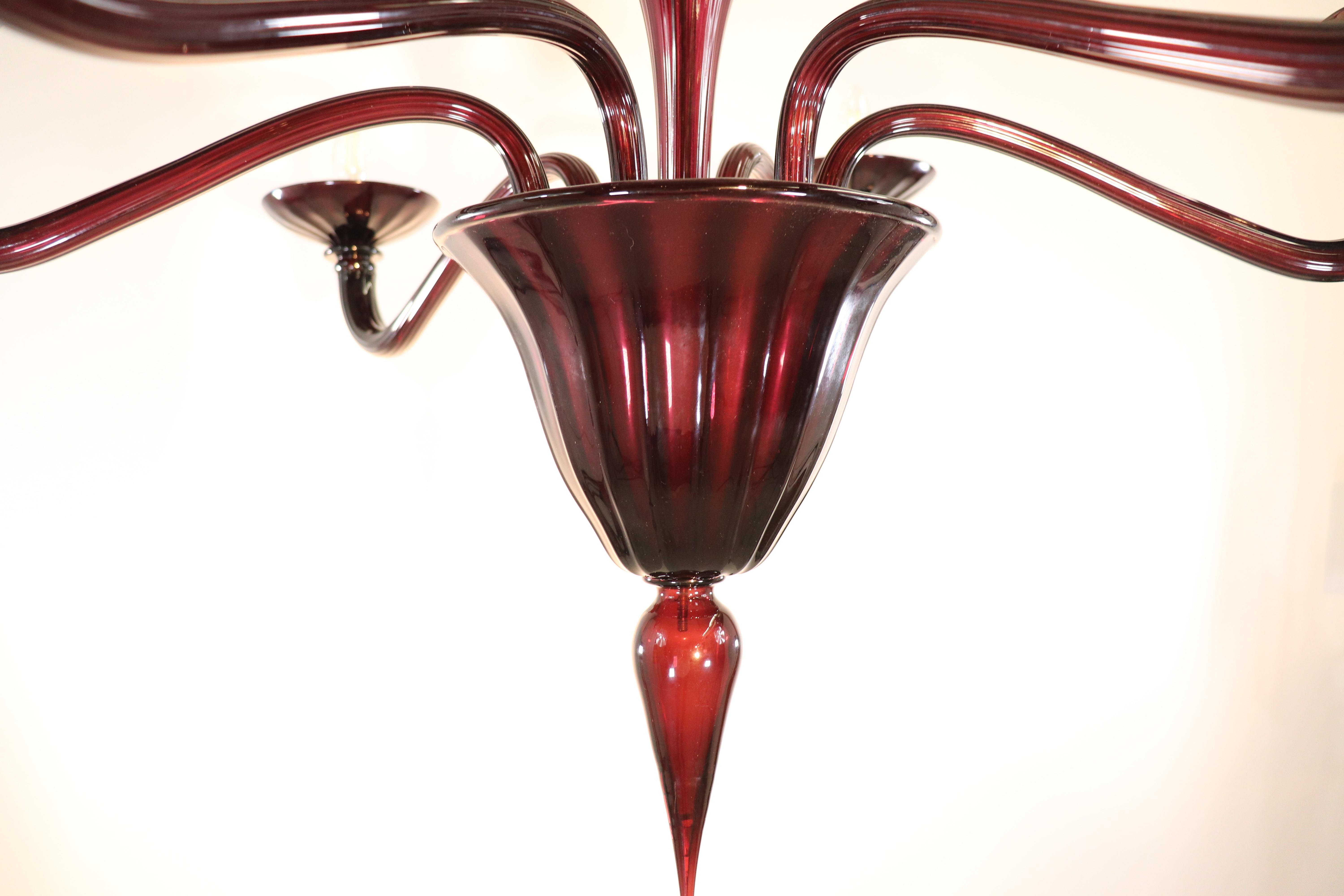Vetro soffiato Grande lampadario in vetro di Murano color argento e dorato A. Silver in vendita