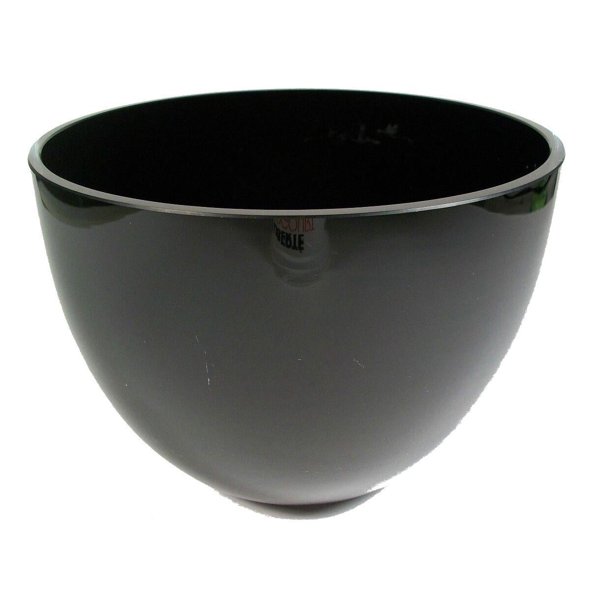 black glass bowl vintage