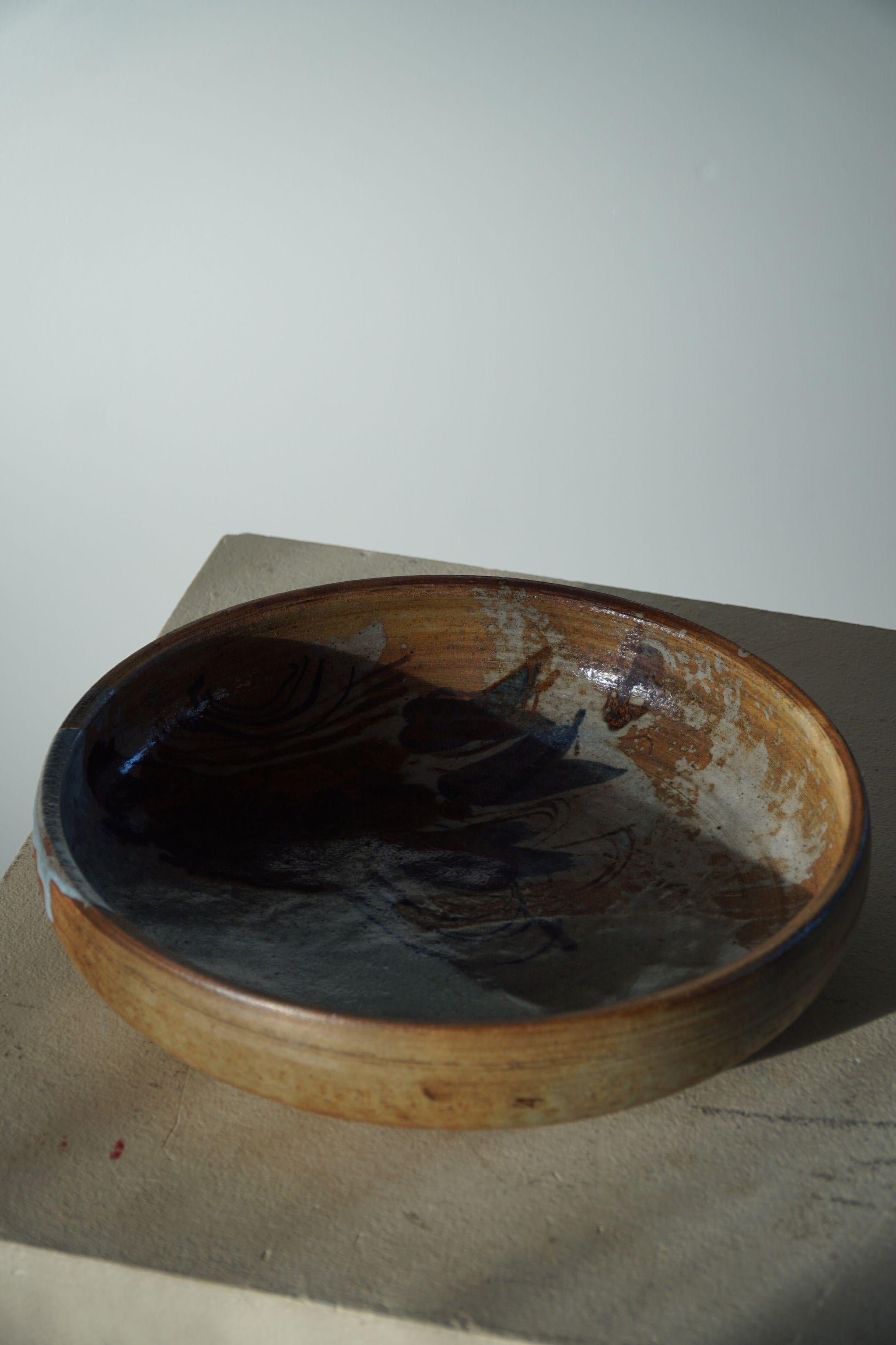 Danese Ciotola di grandi dimensioni in ceramica di Conny Walther, anni '70, del Medioevo in vendita