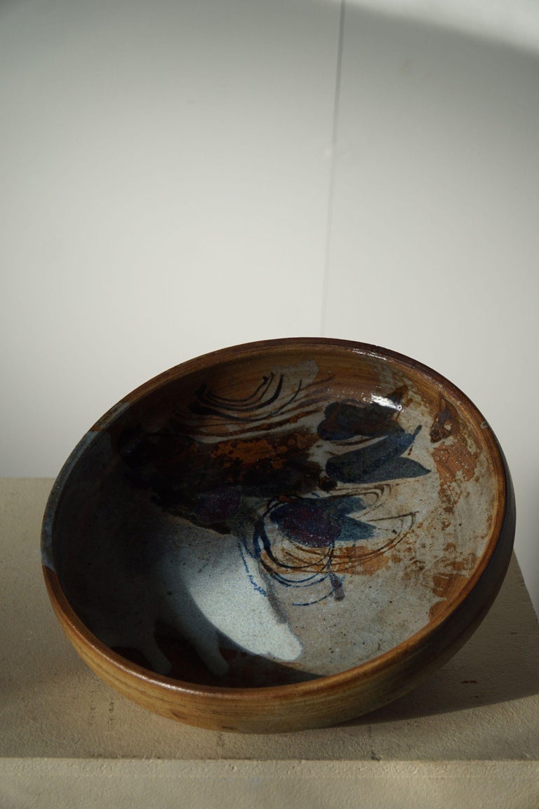 Mid Century Large Bowl in Ceramic by Conny Walther, 1970s For Sale 3