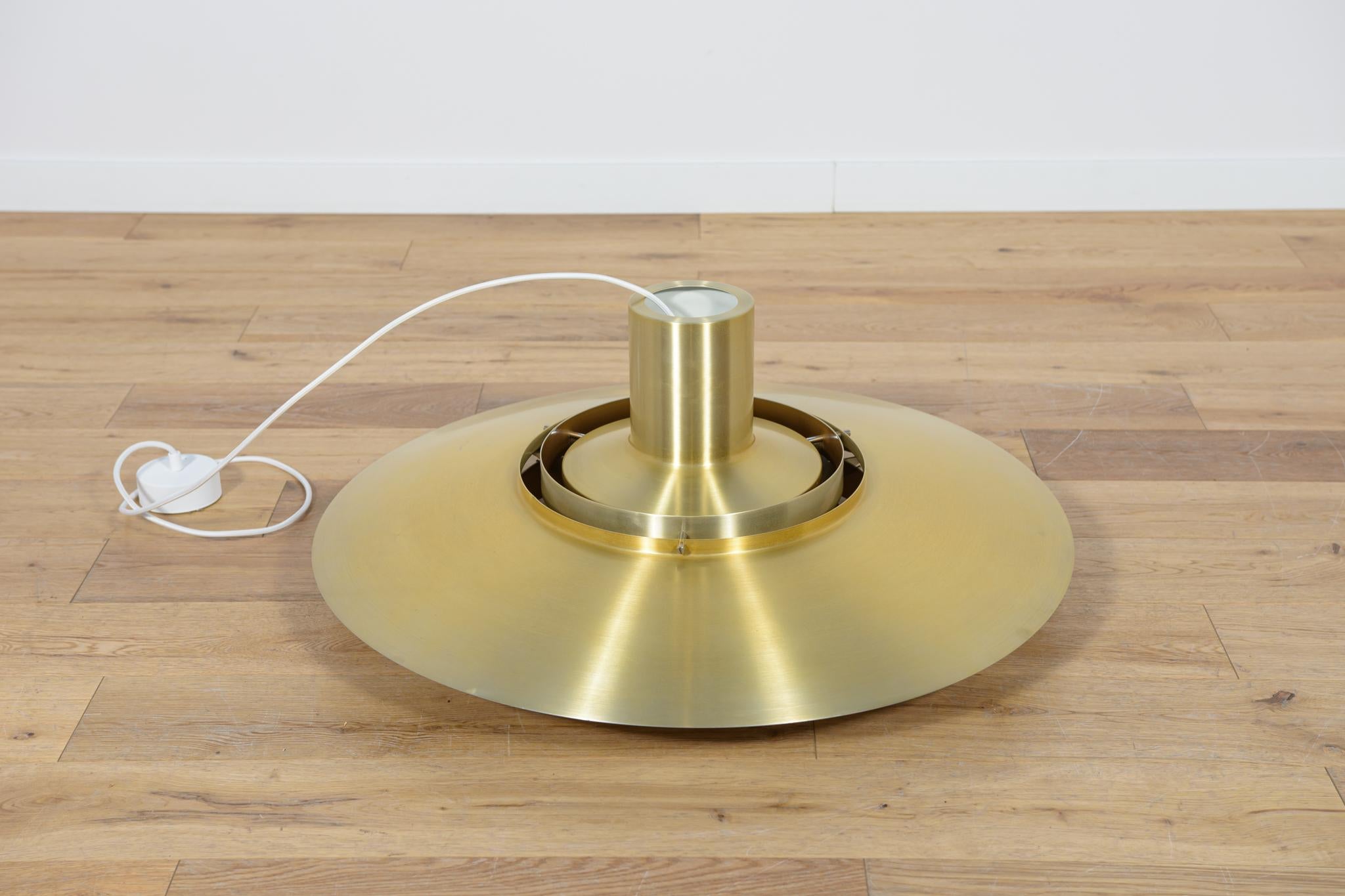 Aluminum Mid-Century  Large Ceiling Lamp Model P700 by Preben Fabricius & Jørgen Kastholm For Sale