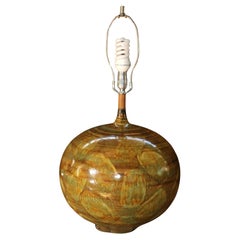 Lampada da tavolo grande in ceramica a goccia di metà secolo, anni '60