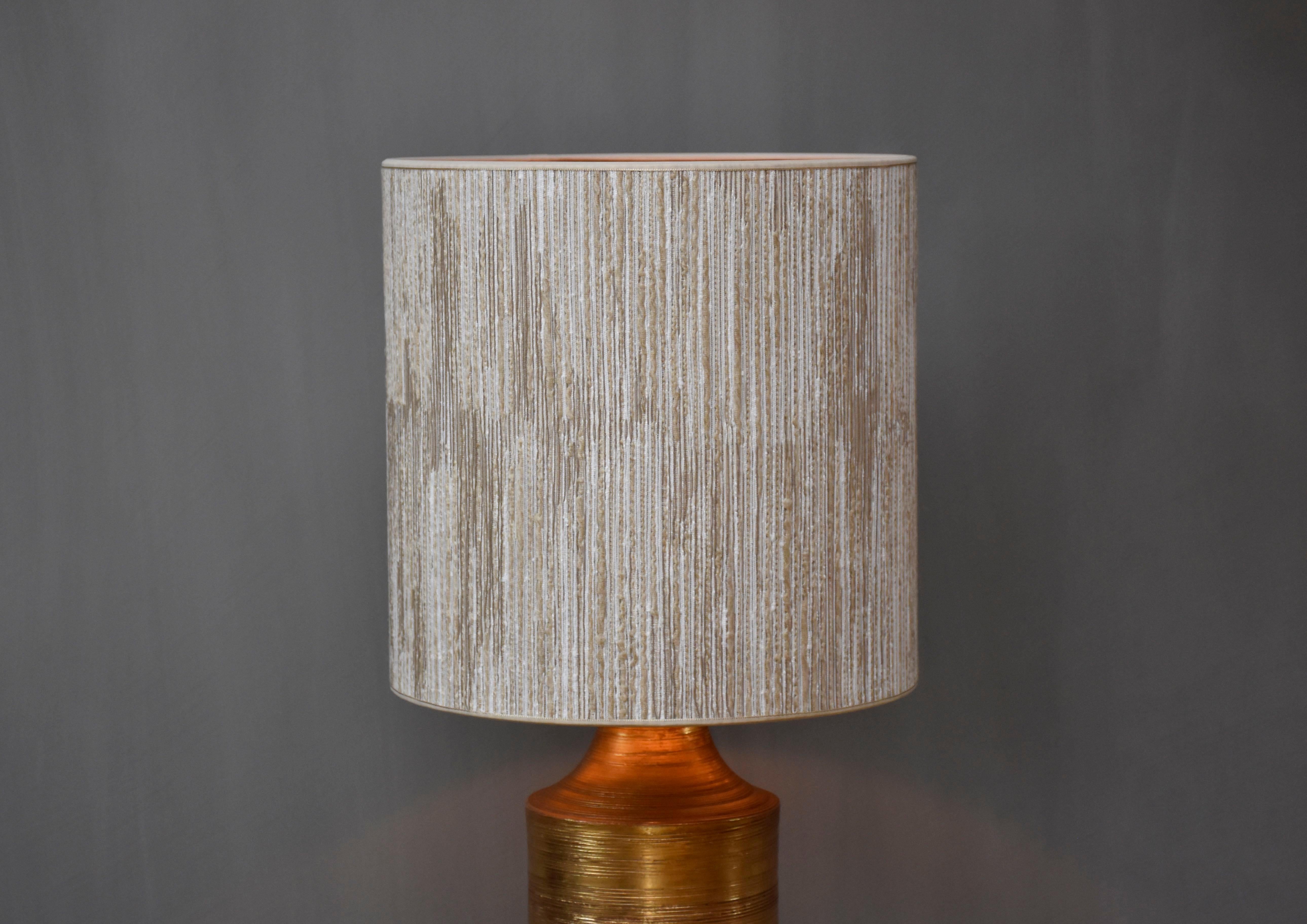 Mid-century large ceramic table lamp by Bitossi For Sale 2
