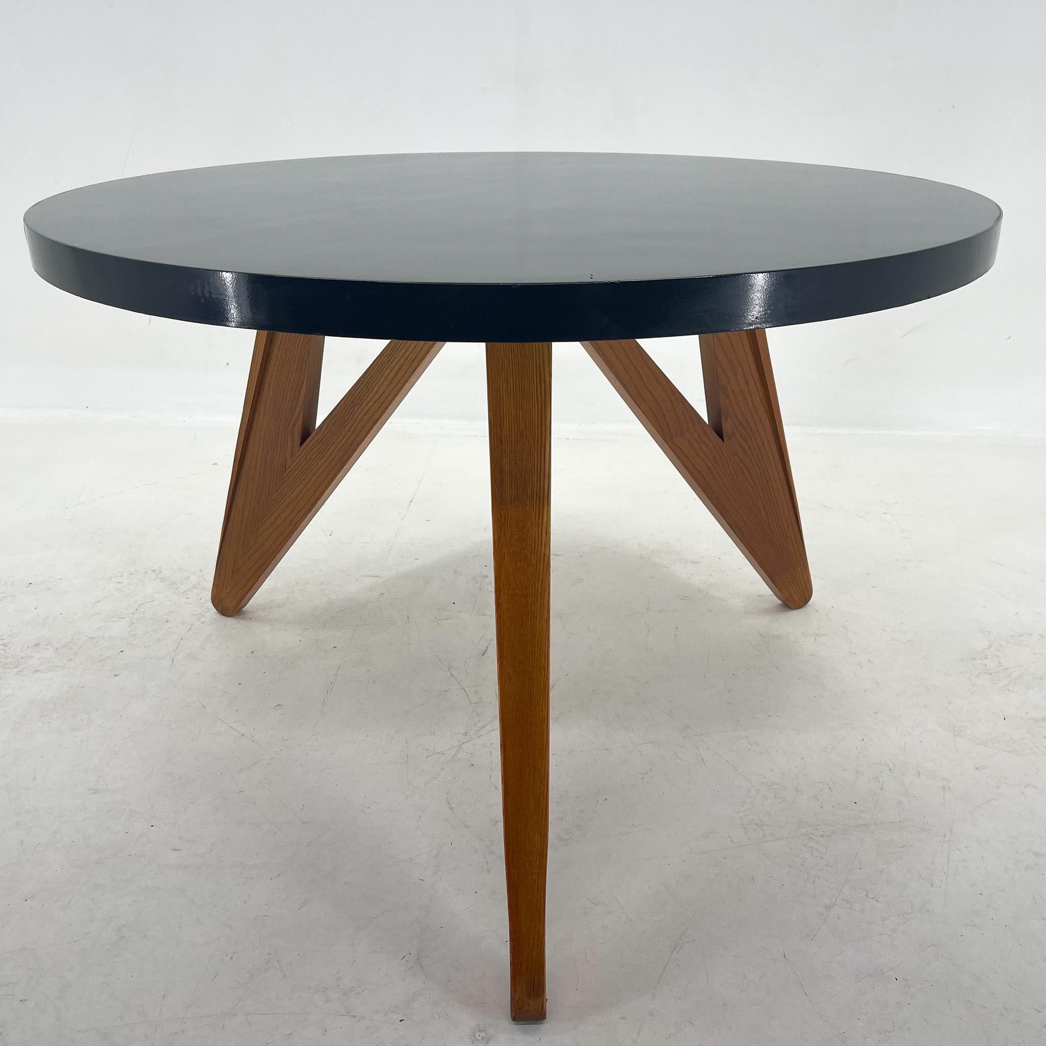 Mid-Century Modern Grande table basse du milieu du siècle en brillant en vente