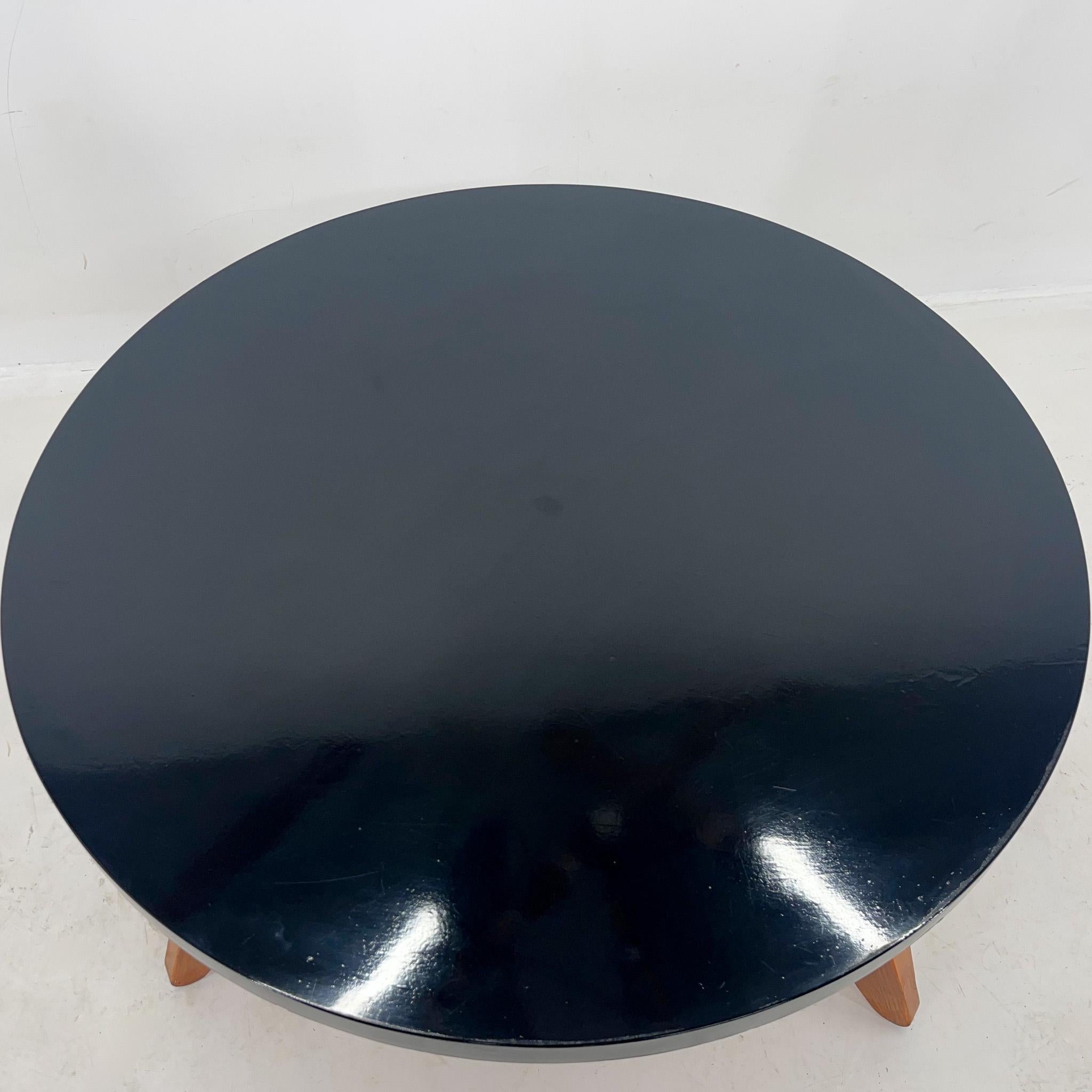 Czech Mid-Century Large Coffee Table in High Gloss For Sale