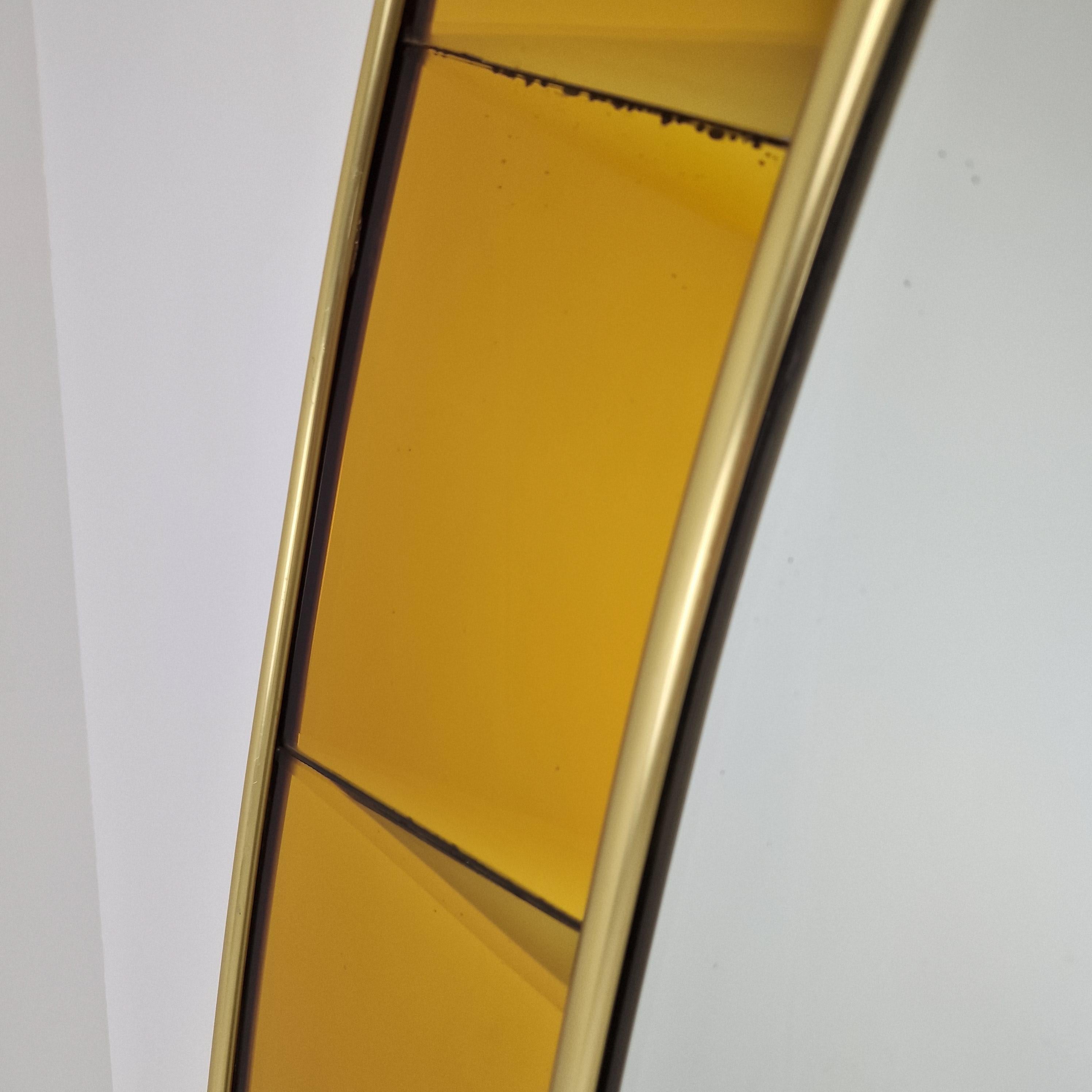 Mid Century Large Cristal Arte Mirror with Console Table, 1950s For Sale 4