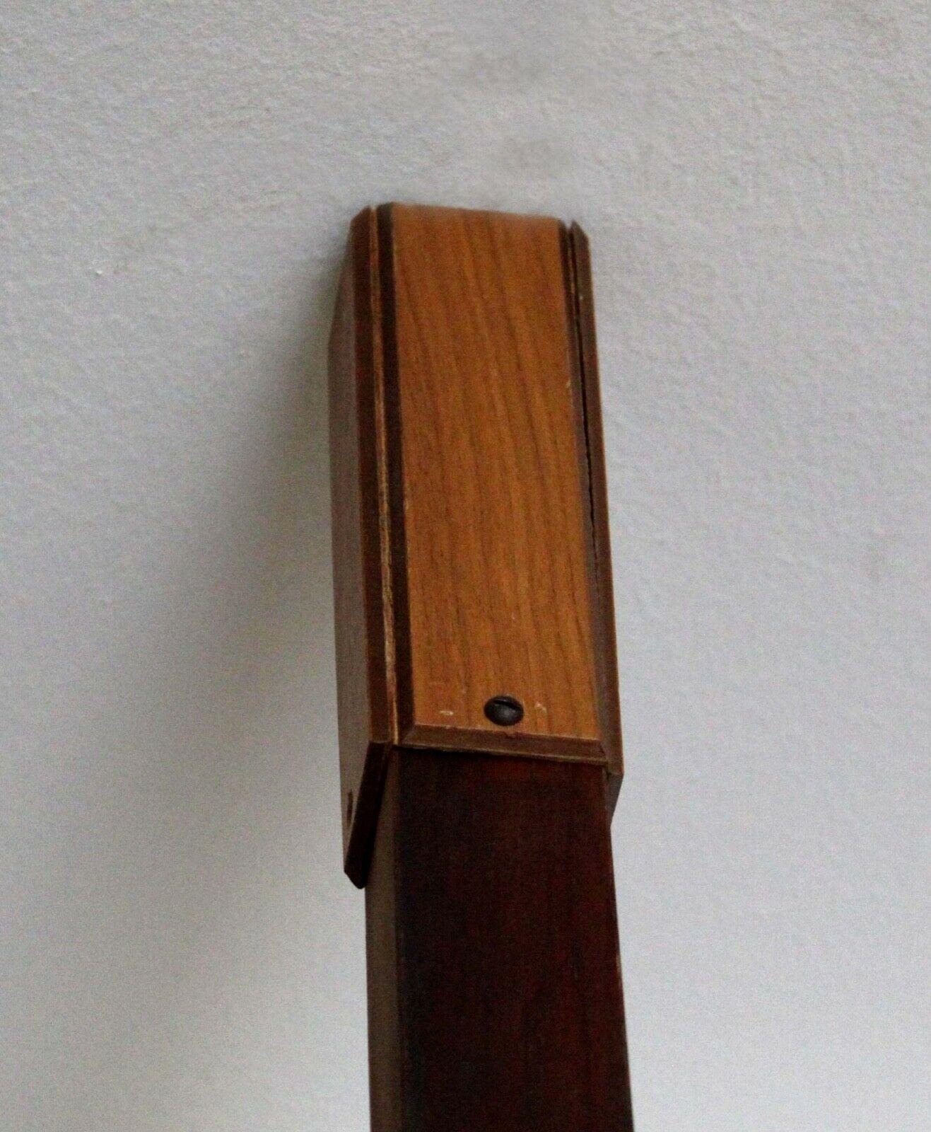 20th Century Mid Century Large Danish 4 Bay Wall Shelves Unit Drop Down Desk Light