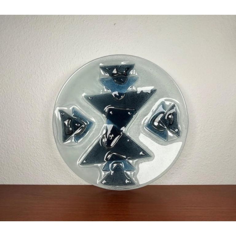 Grand bol danois en verre d'art du milieu du siècle, années 1960 en vente 3