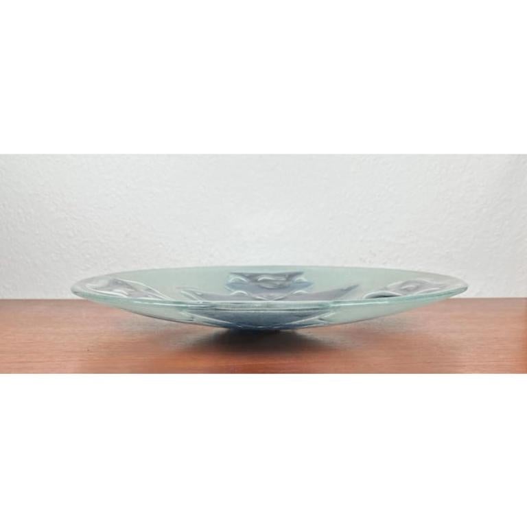 Grand bol danois en verre d'art du milieu du siècle, années 1960 en vente 5