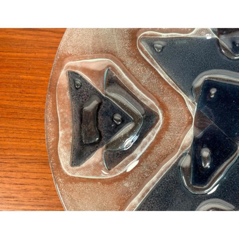 Mid-Century Modern Grand bol danois en verre d'art du milieu du siècle, années 1960 en vente