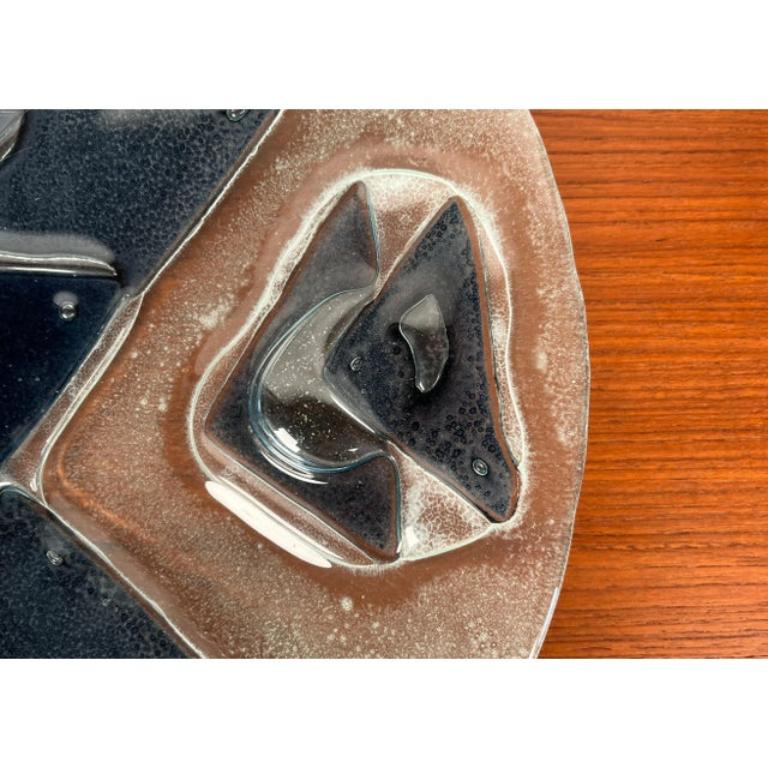 Danois Grand bol danois en verre d'art du milieu du siècle, années 1960 en vente