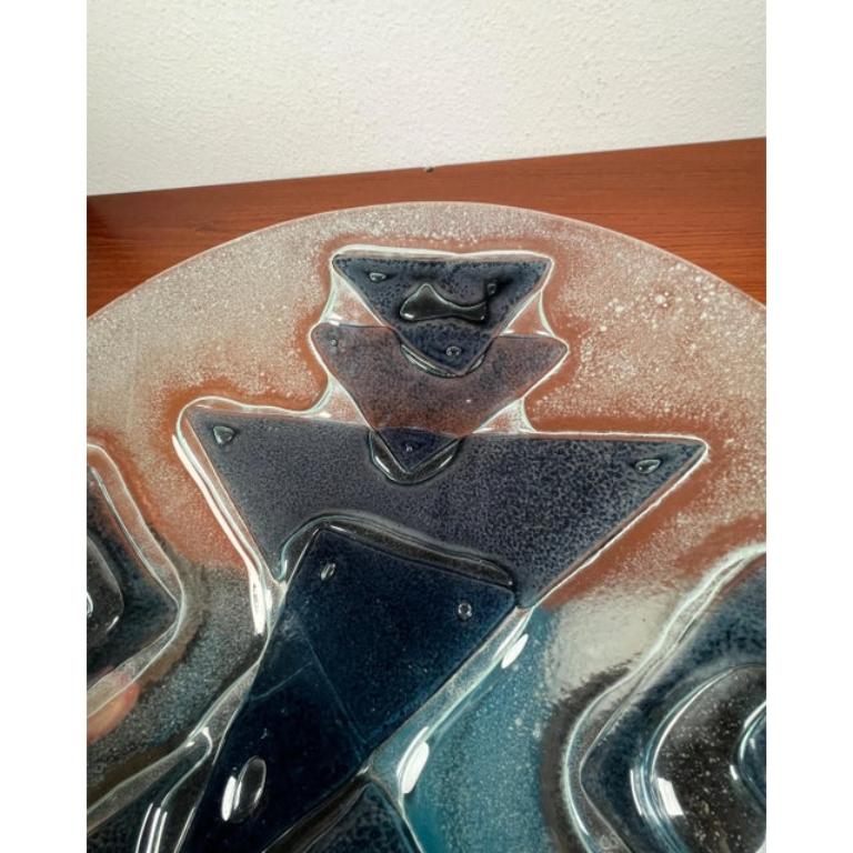 Grand bol danois en verre d'art du milieu du siècle, années 1960 en vente 1