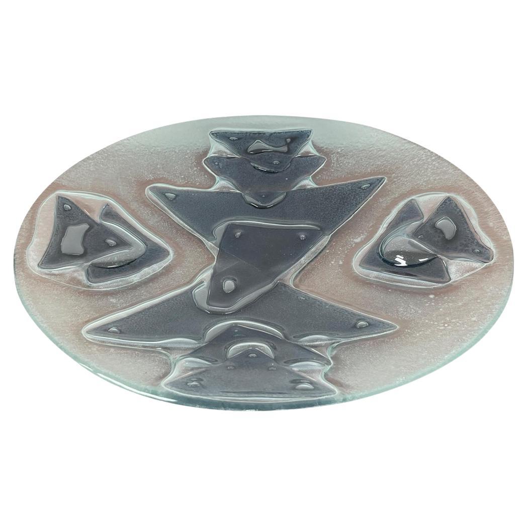 Mid-Century Large Danish Art Glass Bowl, 1960s