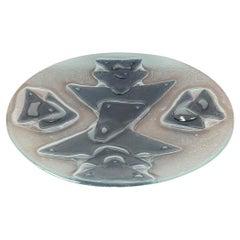 Mid-Century Large Danish Art Glass Bowl, 1960s