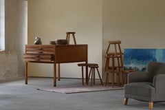 Mid Century Large Danish Drawing Cabinet, Made in Pine and Beech, 1960s