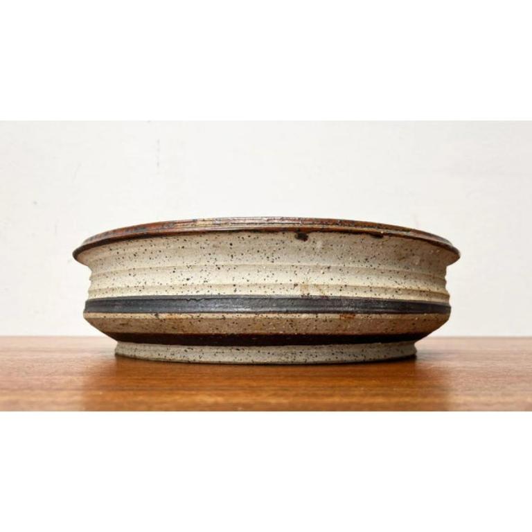 Mid-Century Modern Mid-Century Large Danish Studio Pottery Bowl Attributed to Erik Askholm, 1960s For Sale