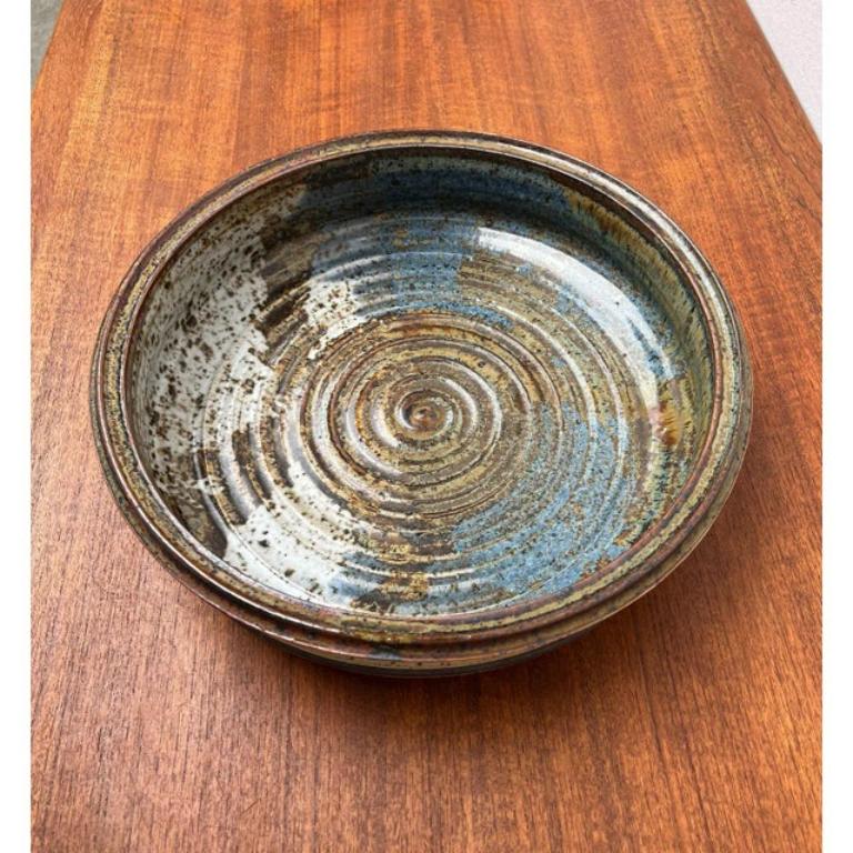 Mid-Century Large Danish Studio Pottery Bowl Attributed to Erik Askholm, 1960s In Excellent Condition For Sale In Hamburg, DE